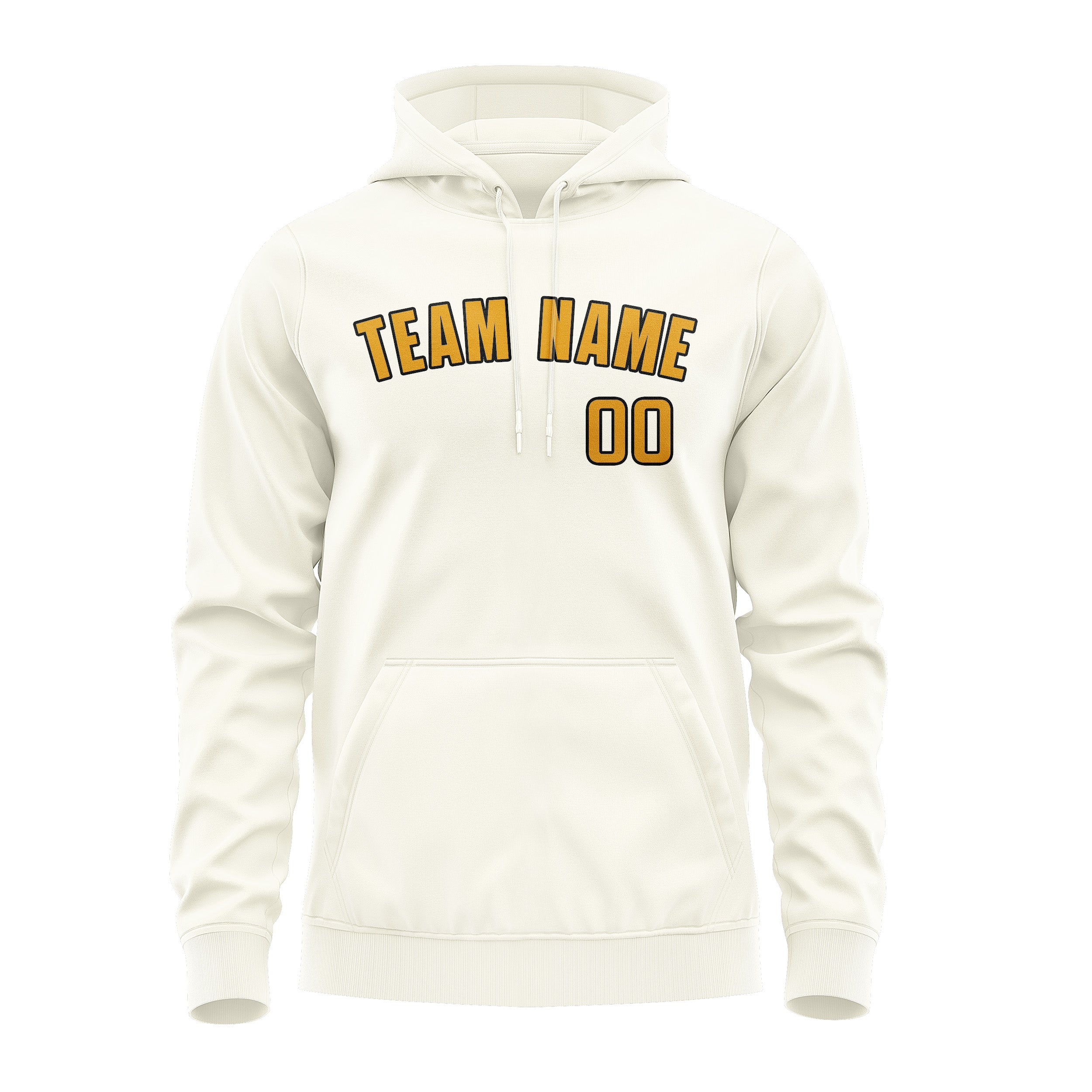 Maßgeschneidertes Beige Gelb Hoodie
