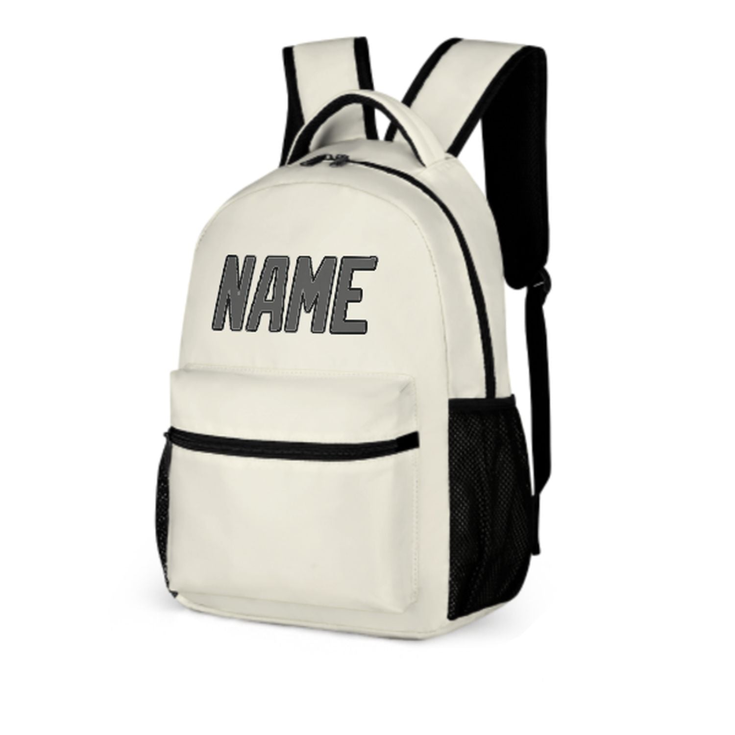 Maßgeschneidertes Beige Dunkelgrau Kinderrucksack