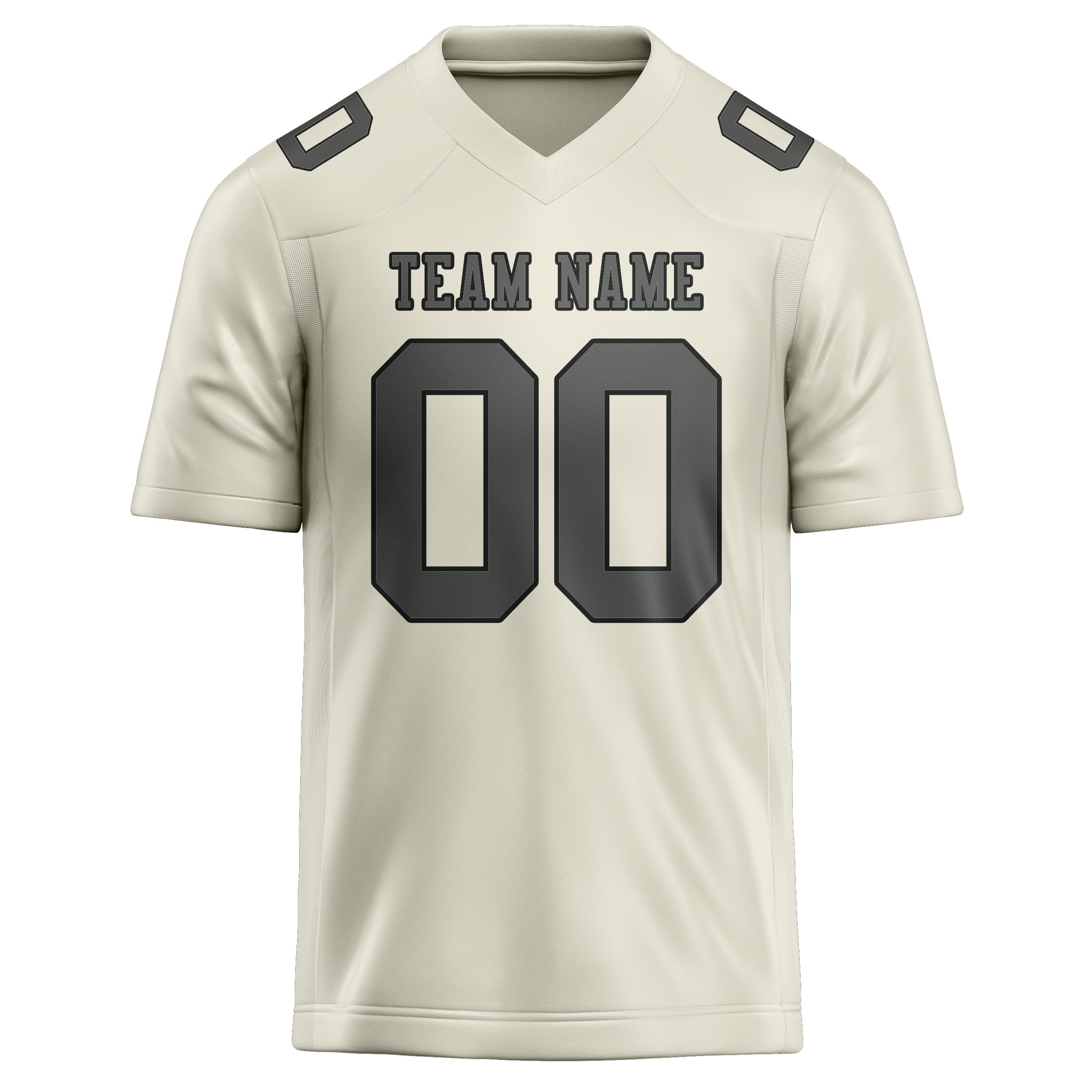 Maillot de rugby professionnel beige gris foncé sur mesure