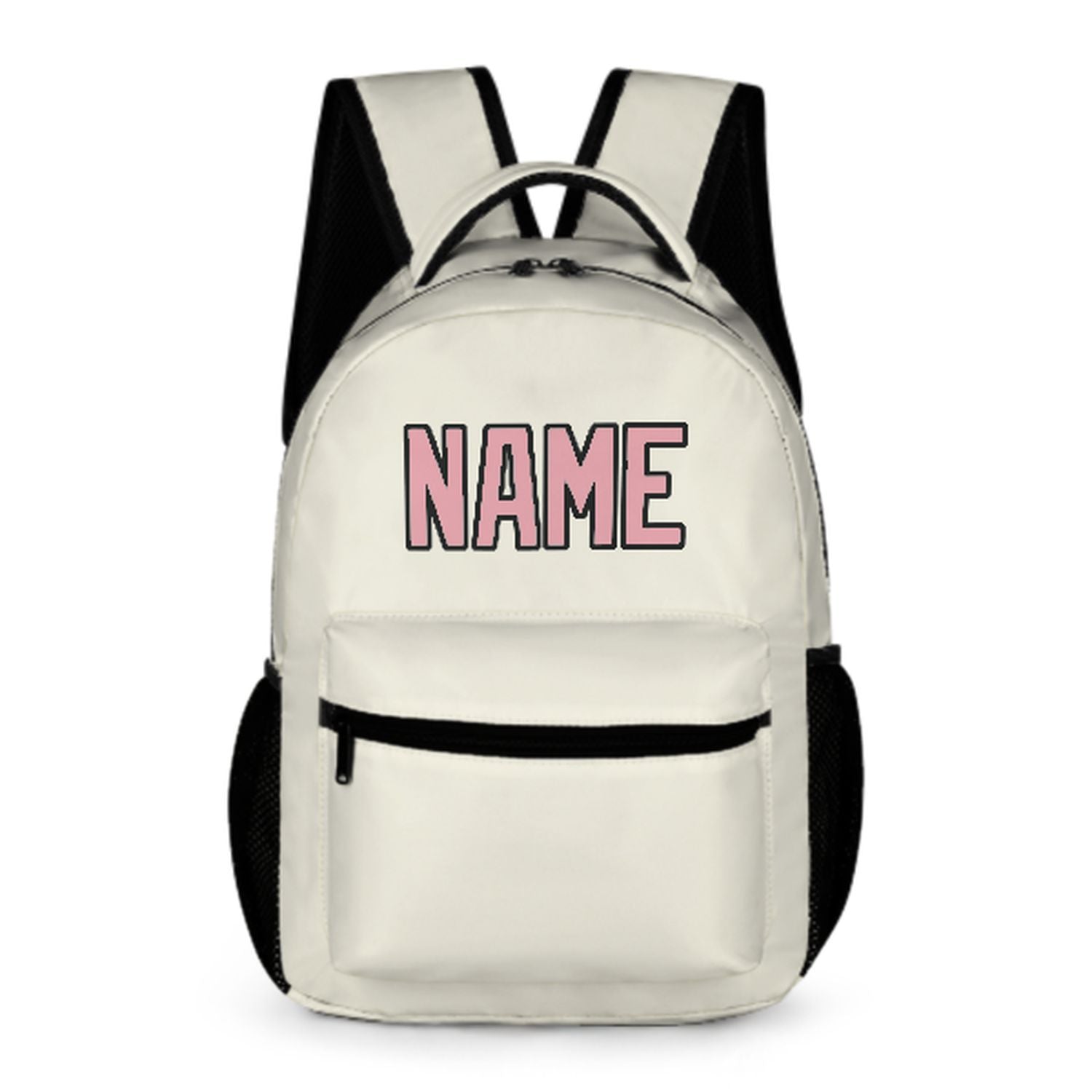 Maßgeschneidertes Beige Rosa Kinderrucksack
