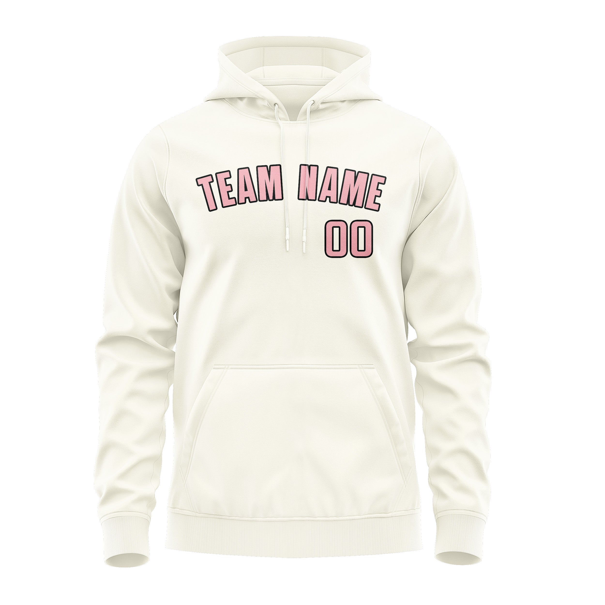 Maßgeschneidertes Beige Rosa Hoodie