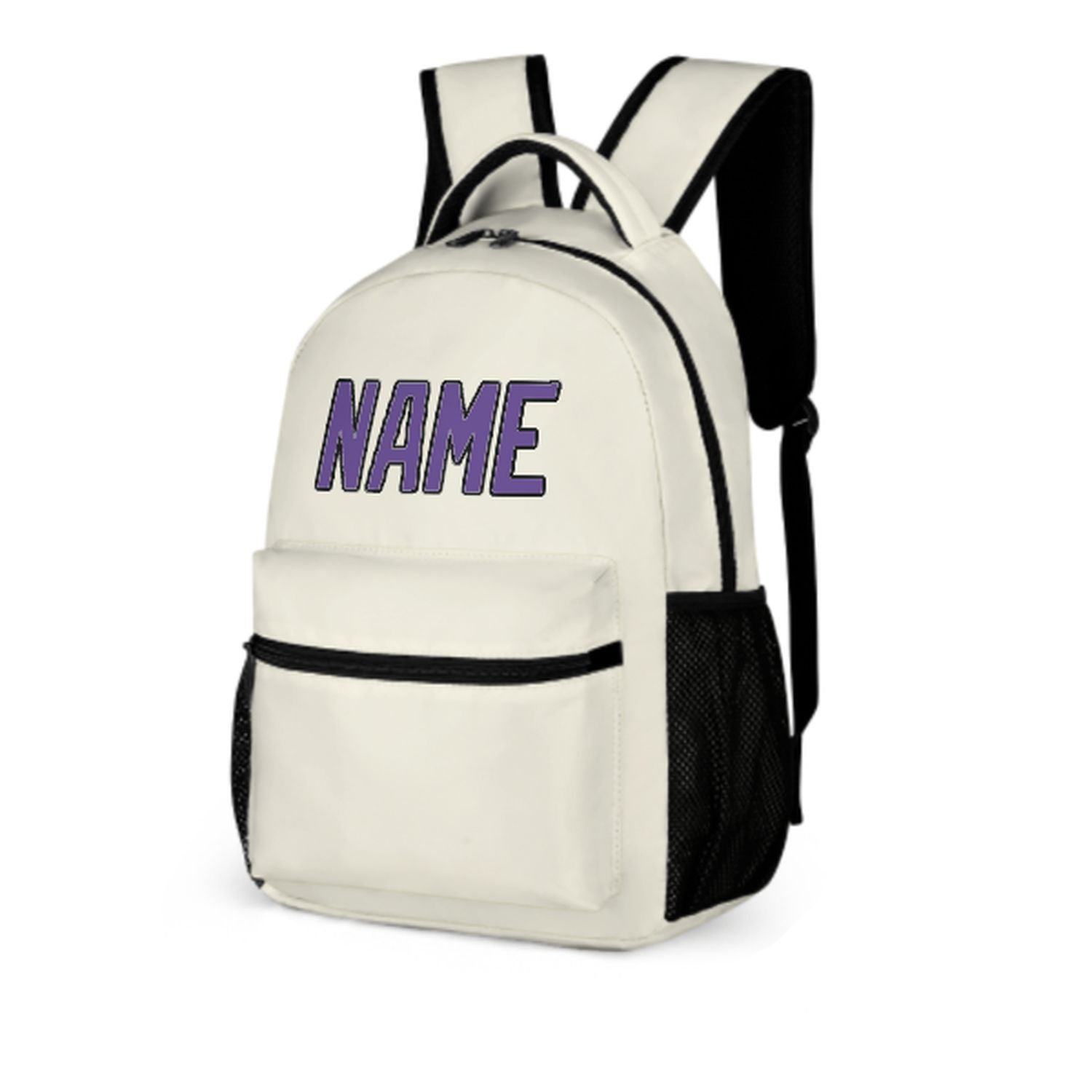 Maßgeschneidertes Beige Lavendel Kinderrucksack