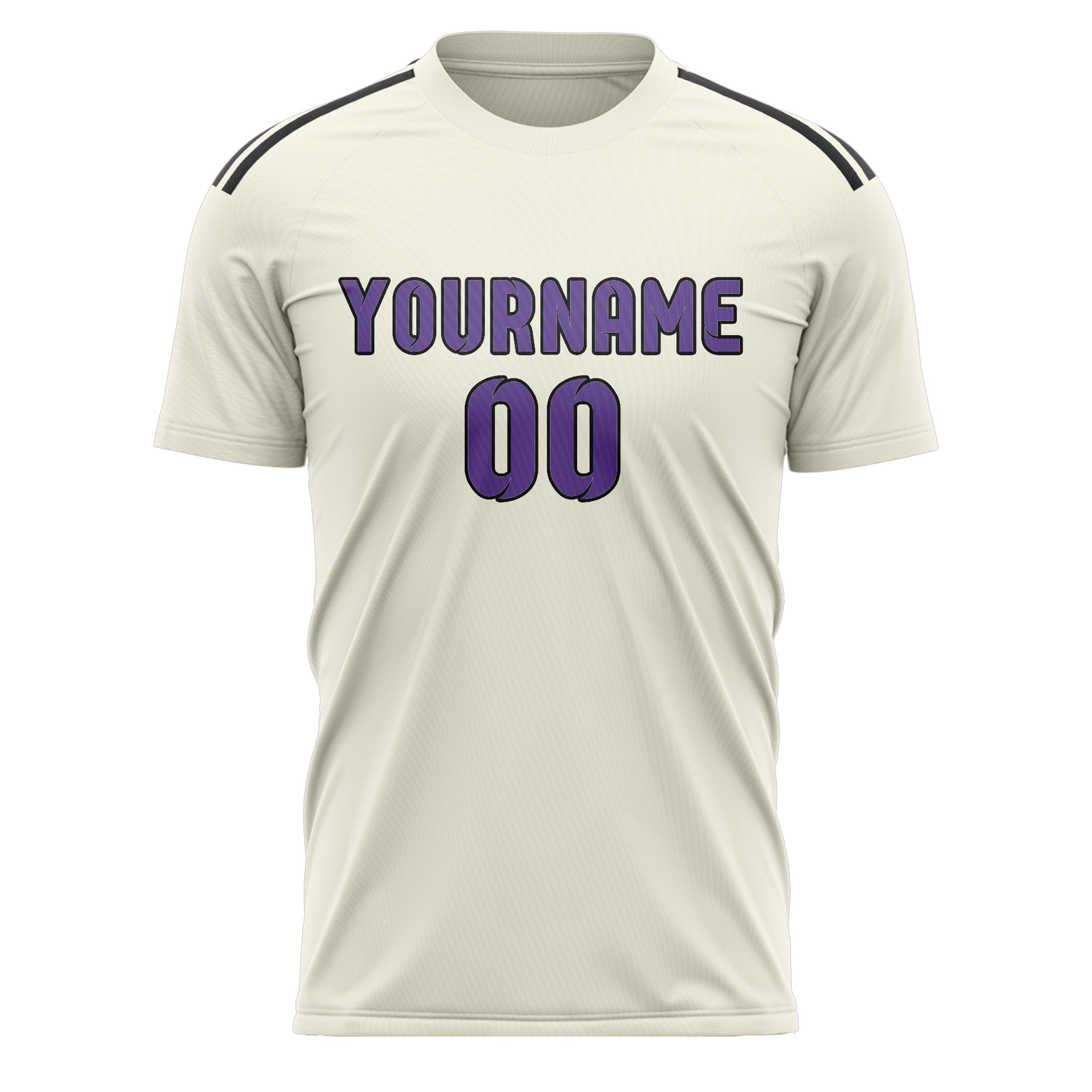 Benutzerdefiniertes Professionelles Beige Lavendel Fußballtrikot