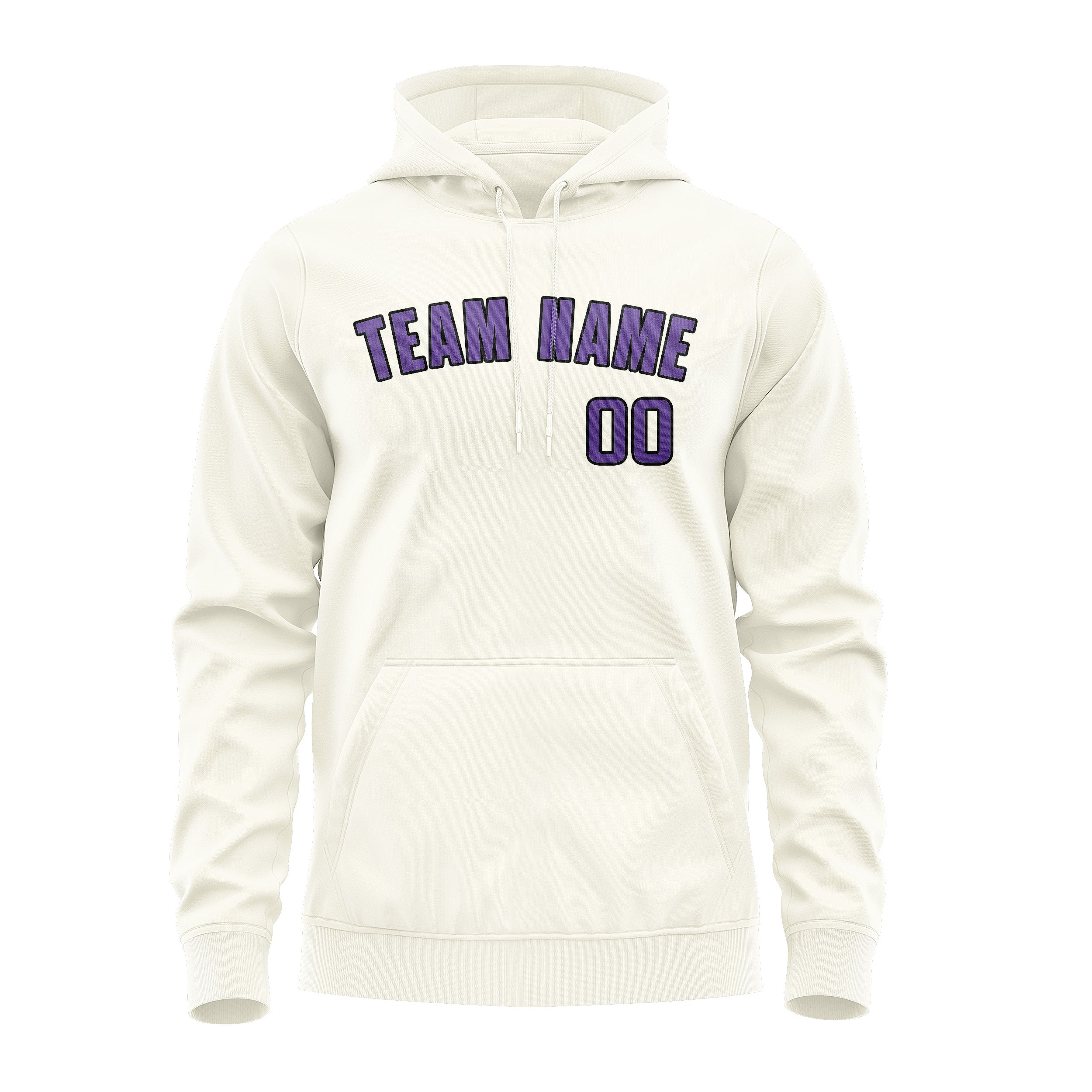 Maßgeschneidertes Beige Lavendel Hoodie