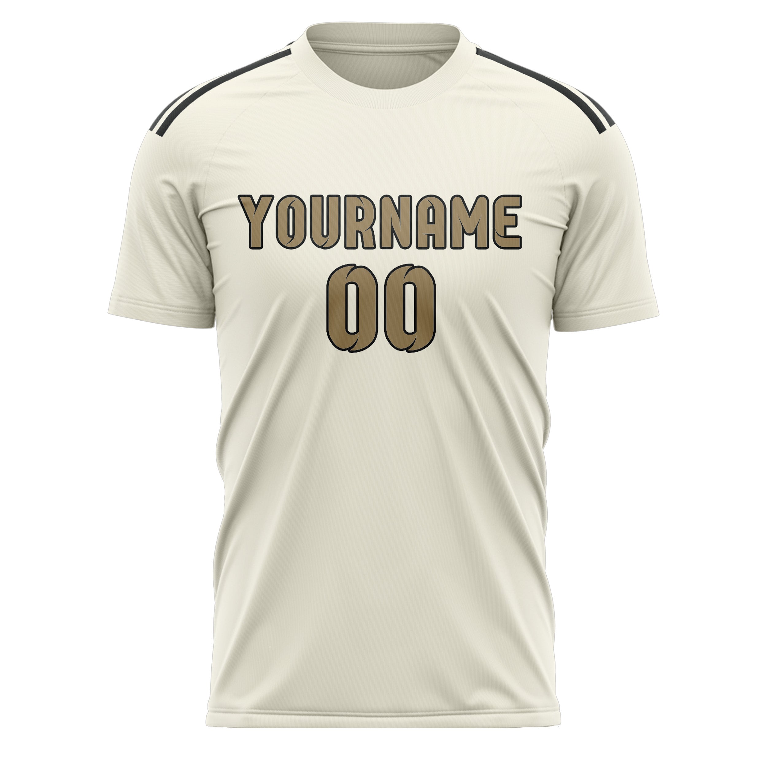 Benutzerdefiniertes Professionelles Beige Hellkhaki Fußballtrikot