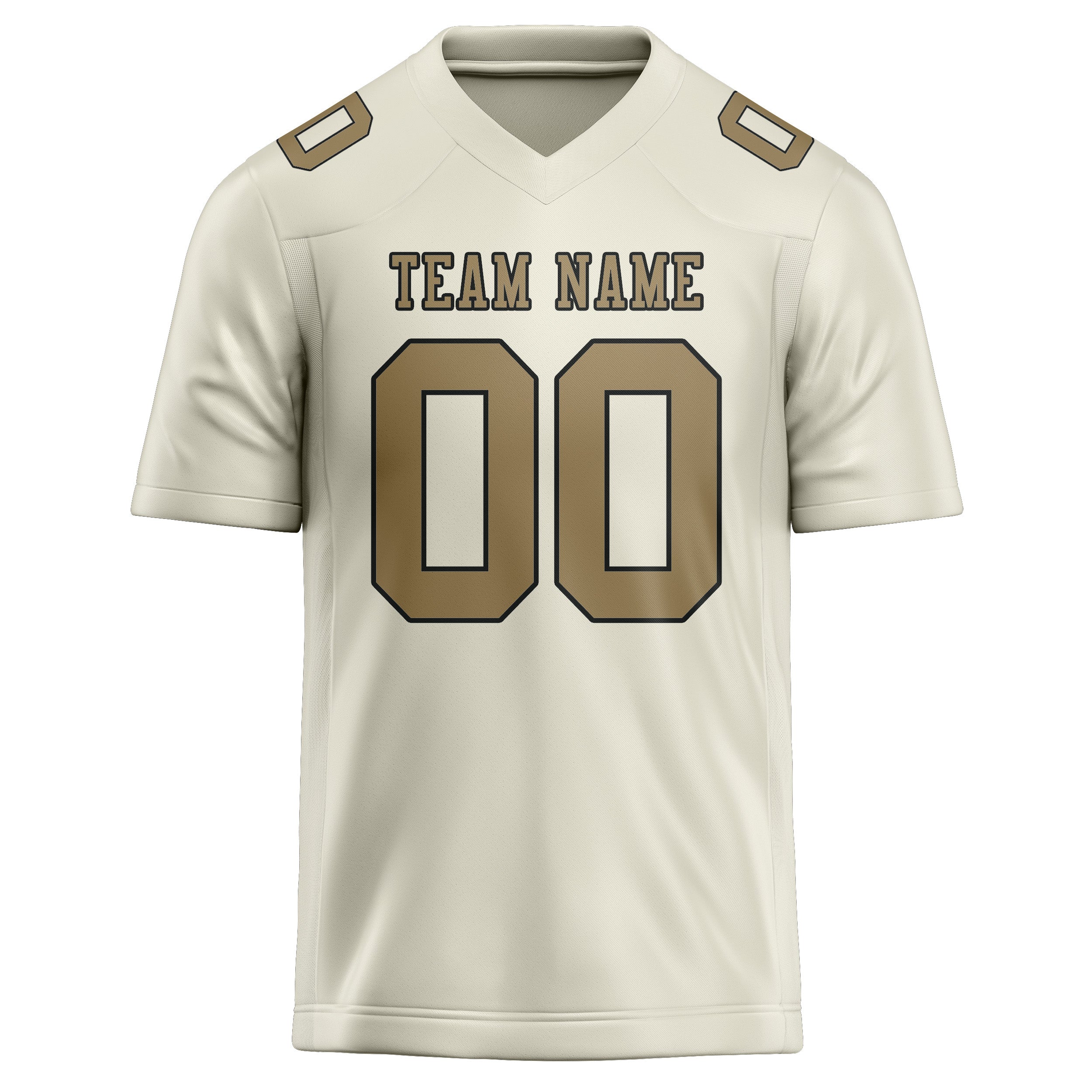 Maillot de rugby professionnel beige kaki clair sur mesure