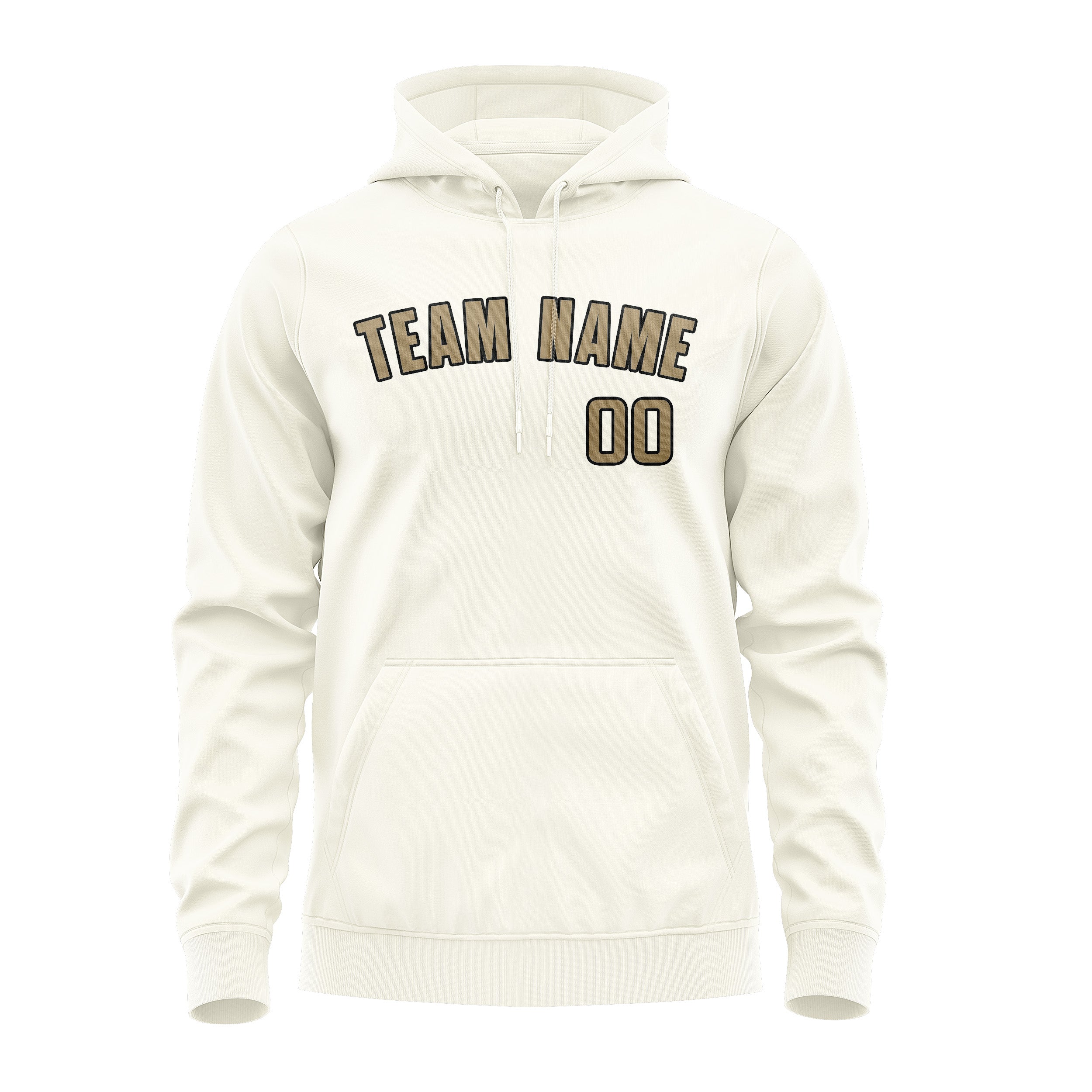 Maßgeschneidertes Beige Hellkhaki Hoodie