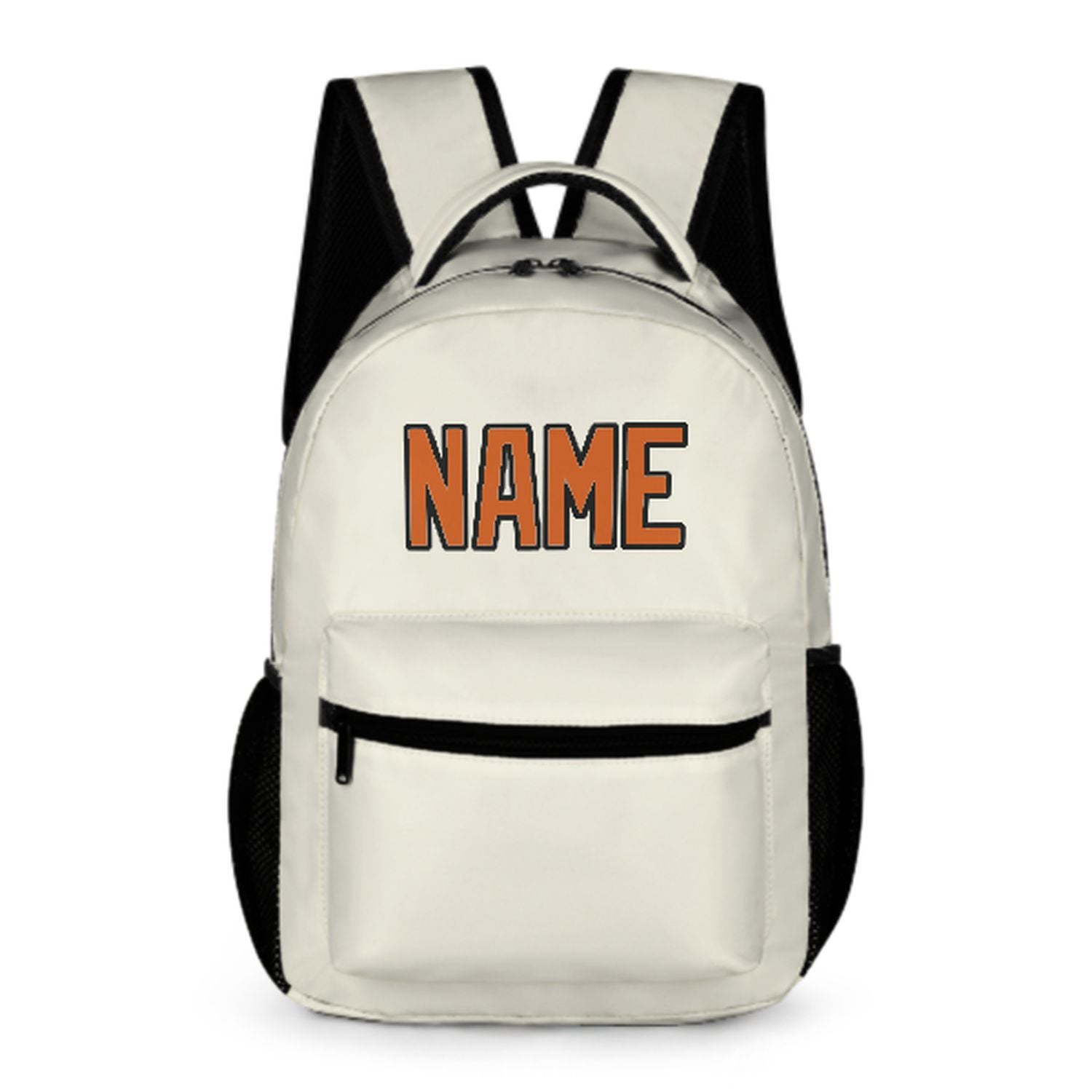 Maßgeschneidertes Beige Orange Kinderrucksack