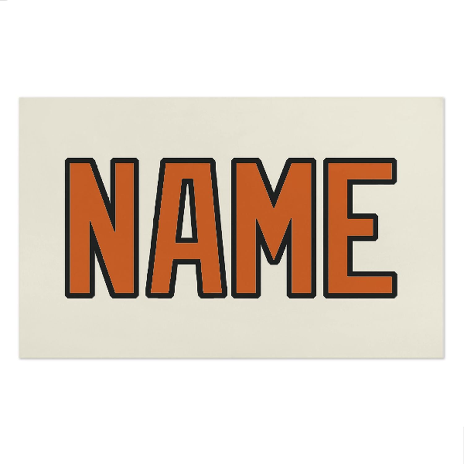 Maßgeschneidertes Beige Orange Strandtuch