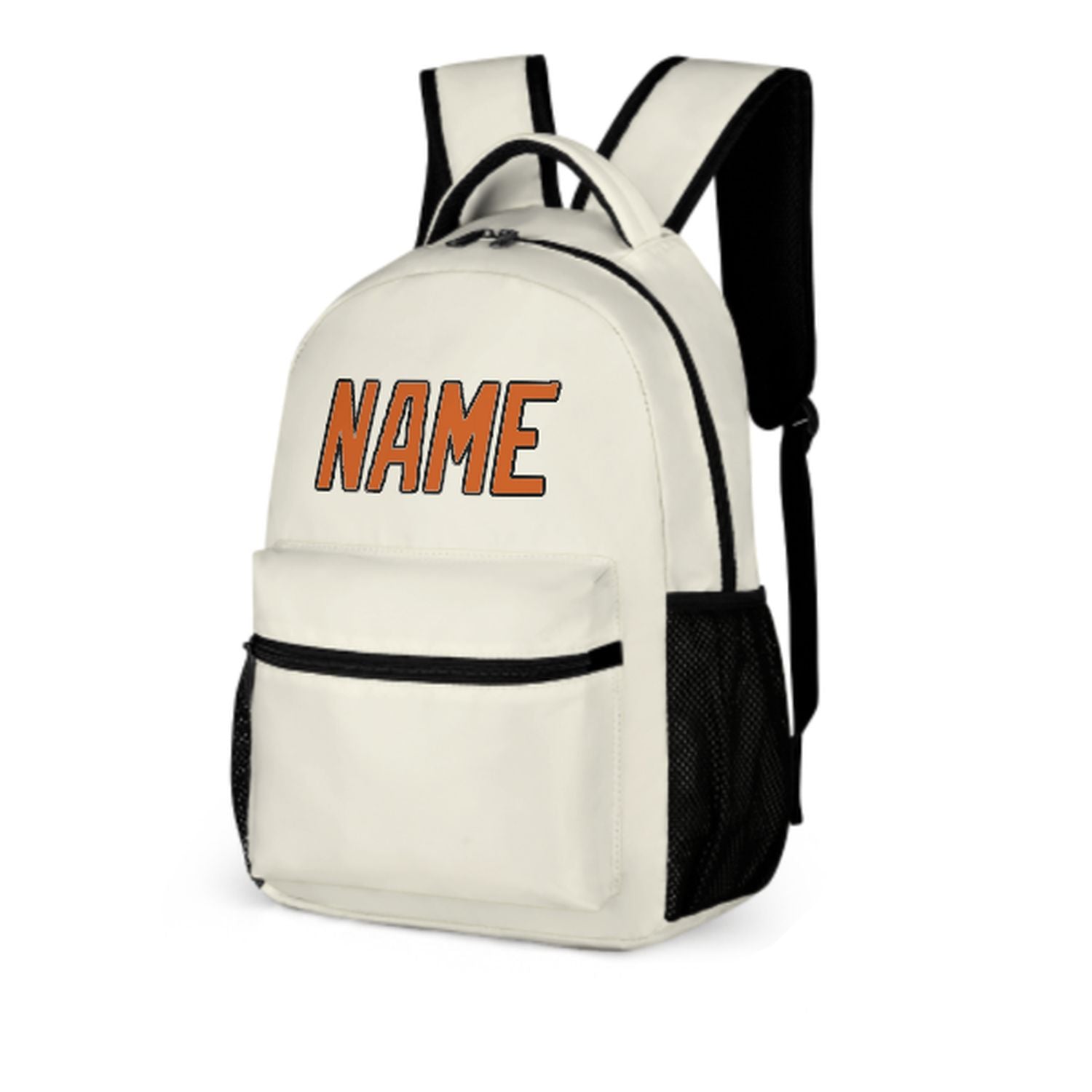 Maßgeschneidertes Beige Orange Kinderrucksack