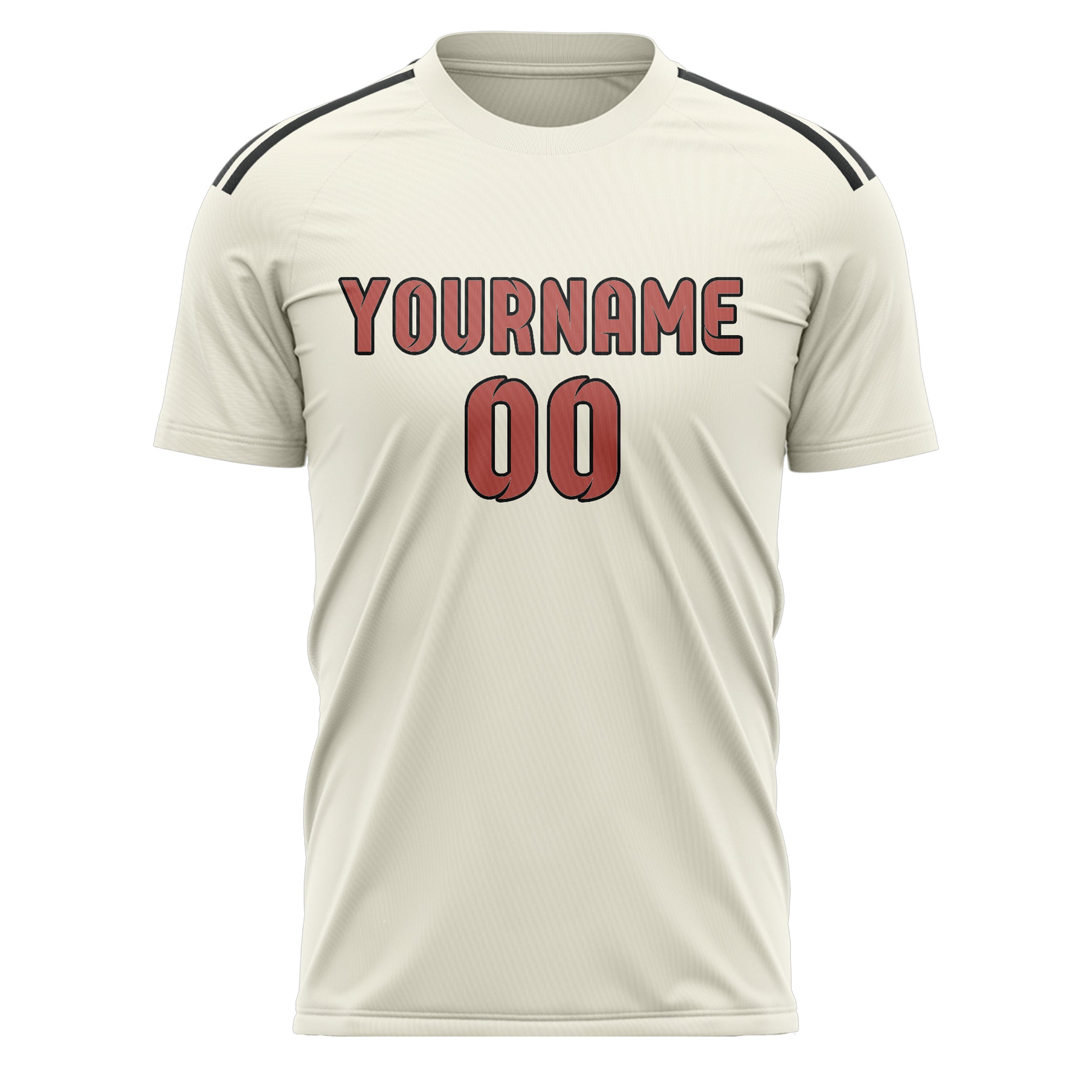 Benutzerdefiniertes Professionelles Beige Kupferrose Fußballtrikot