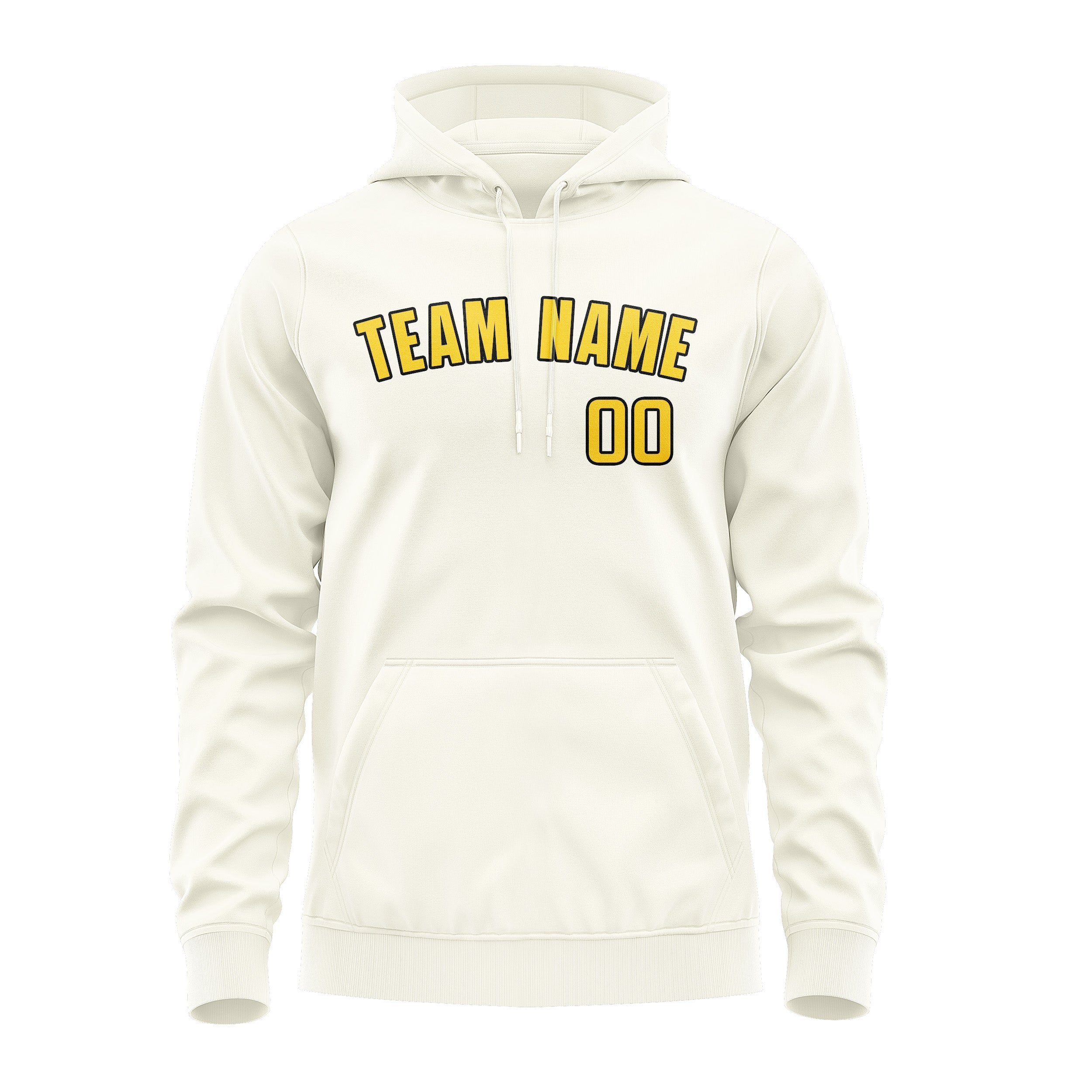 Maßgeschneidertes Beige Gold Hoodie