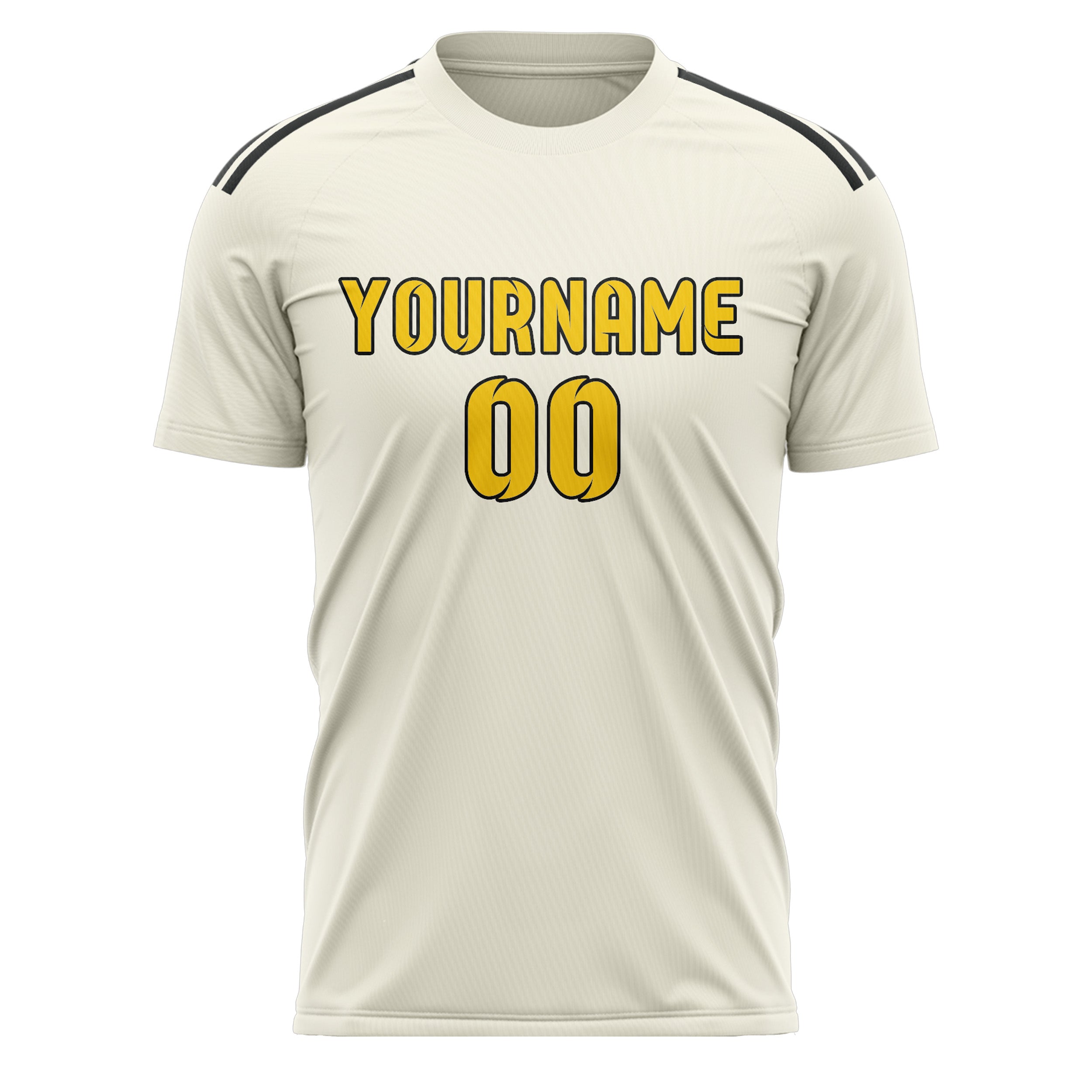 Benutzerdefiniertes Professionelles Beige Gold Fußballtrikot