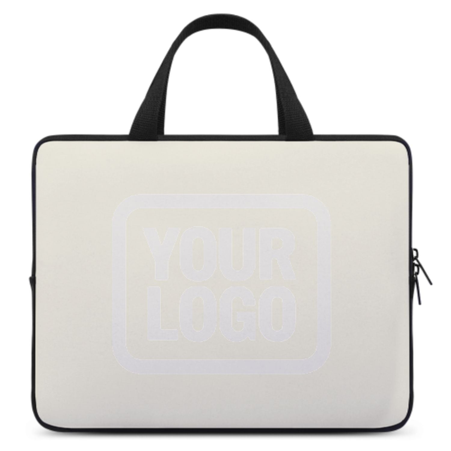 Maßgeschneidertes Beige White Laptop Tasche