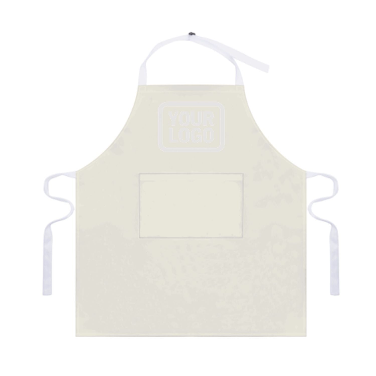 Maßgeschneidertes Beige Weiß Schürze