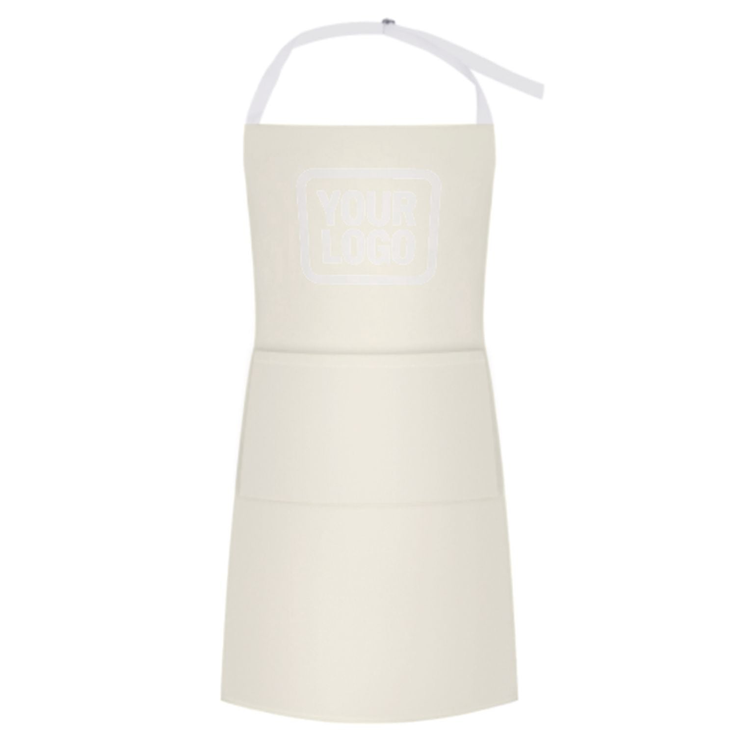 Maßgeschneidertes Beige Weiß Schürze