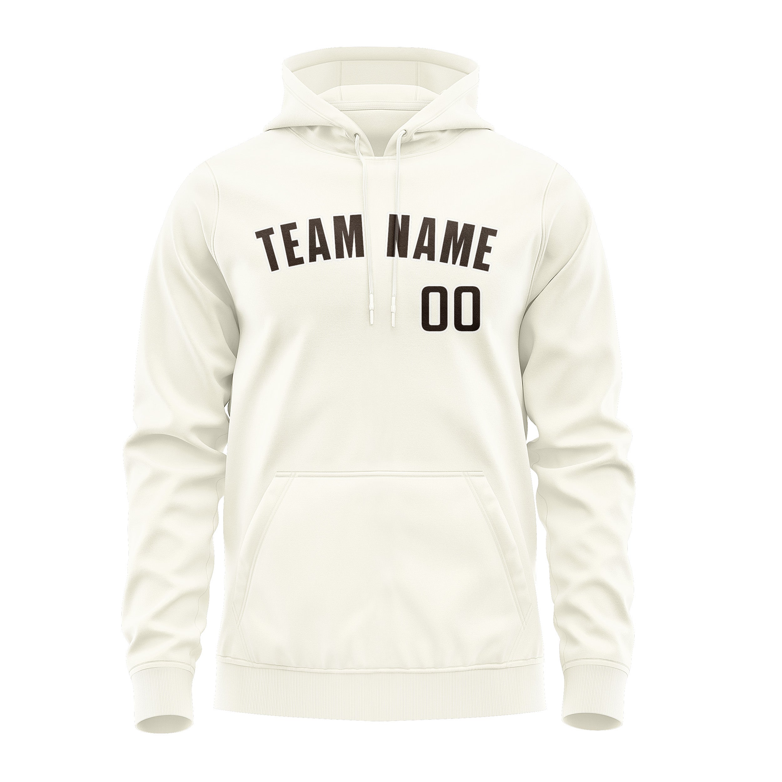 Maßgeschneidertes Beige Braun Hoodie