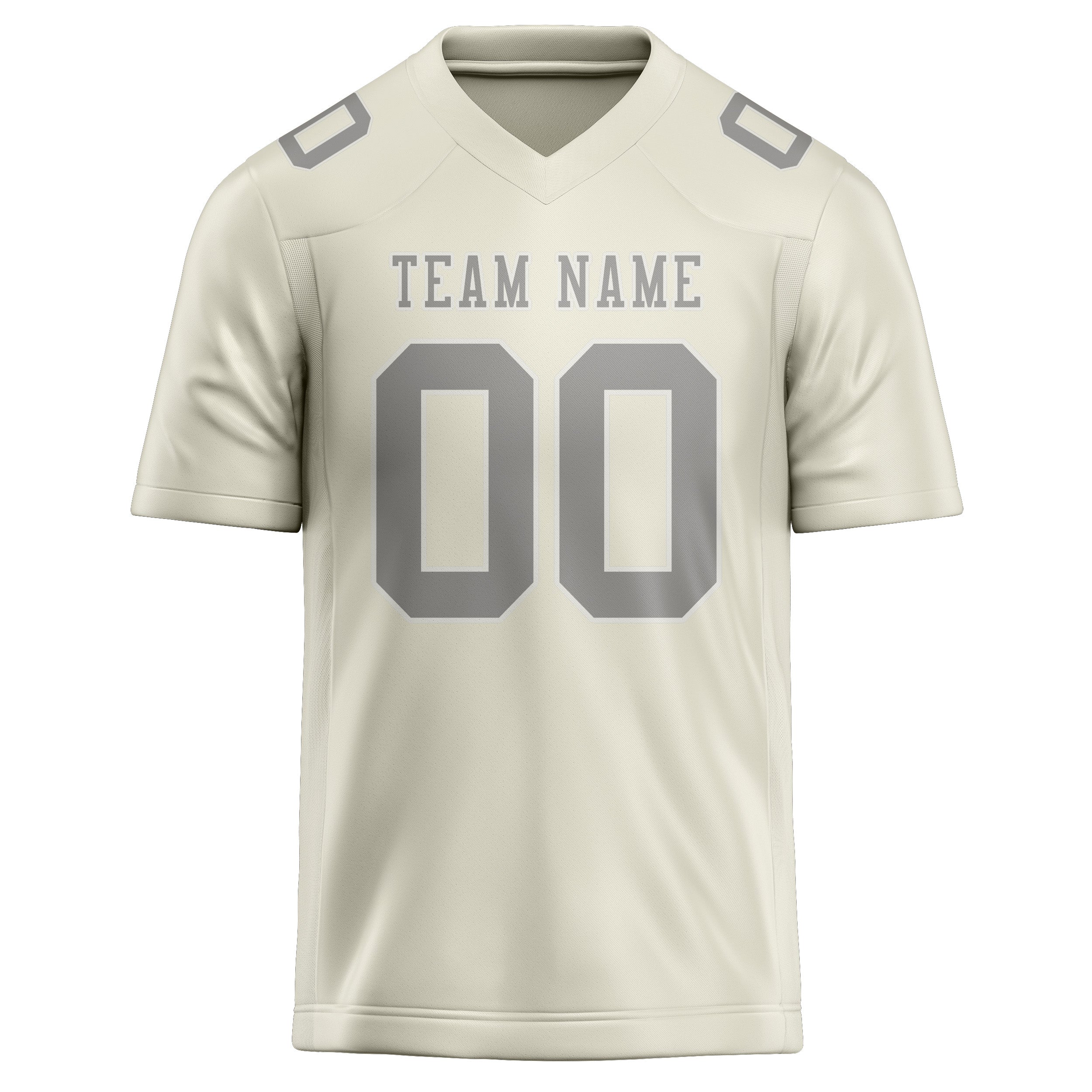 Maillot de rugby professionnel personnalisé beige gris