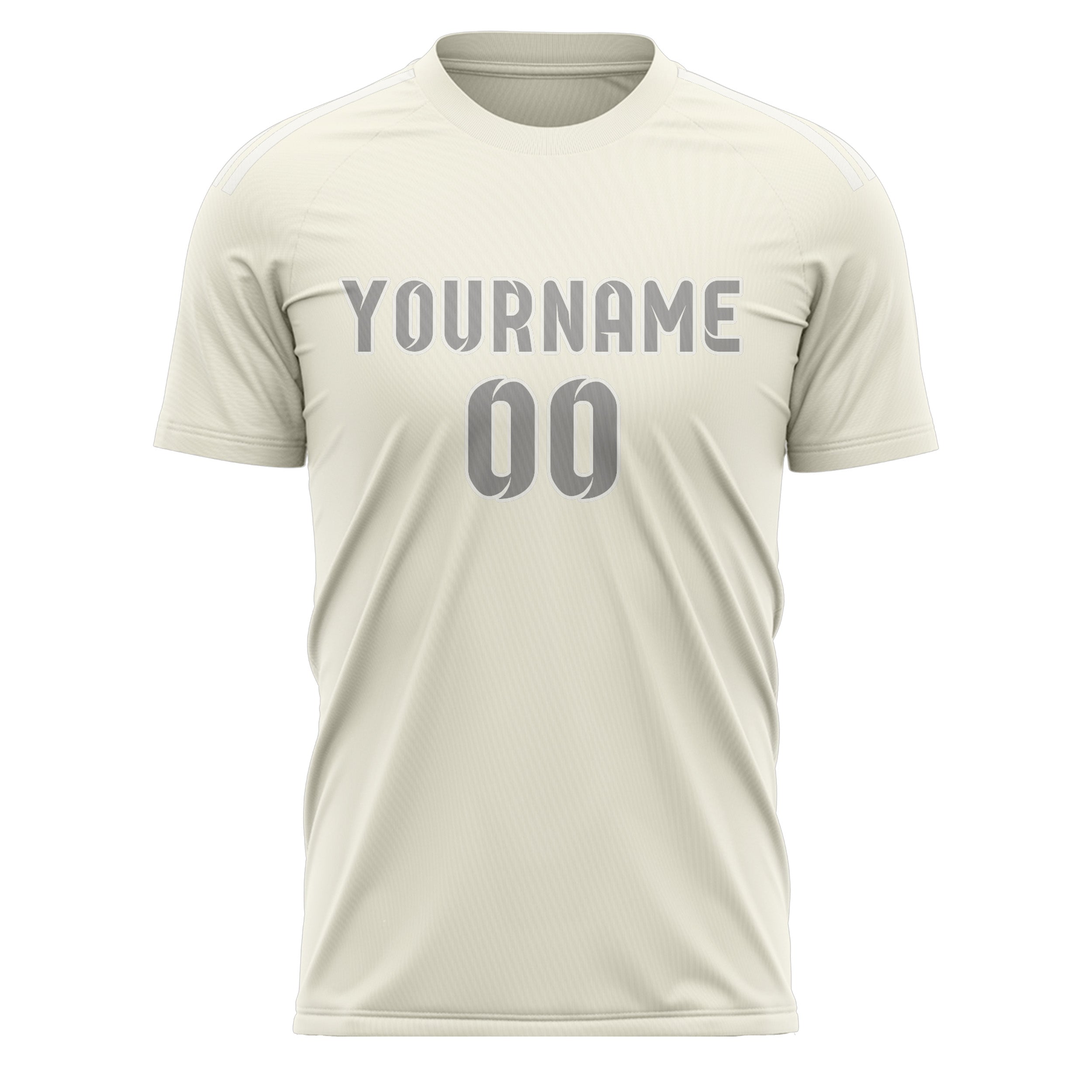Benutzerdefiniertes Professionelles Beige Grau Fußballtrikot