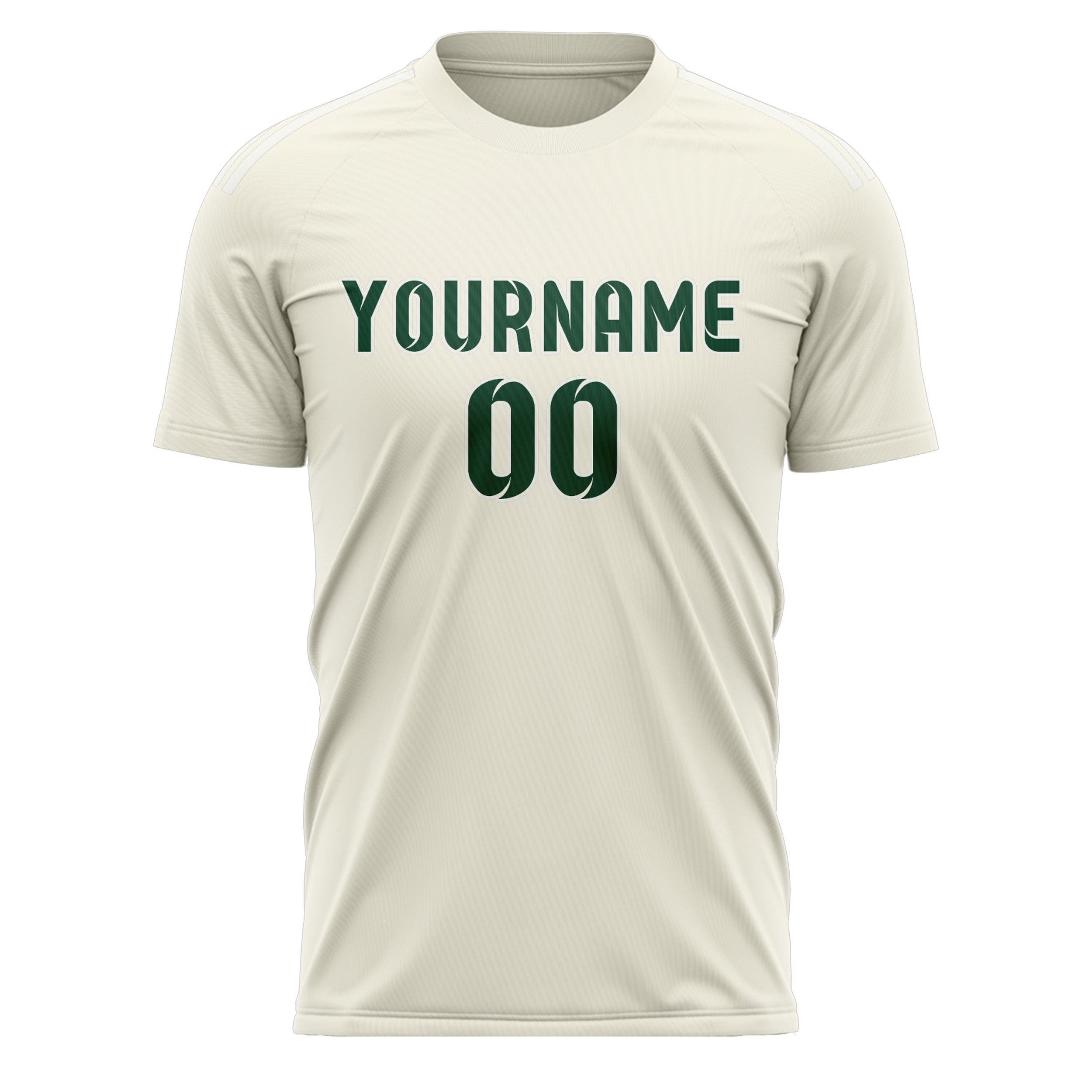 Benutzerdefiniertes Professionelles Beige Moosgrün Fußballtrikot