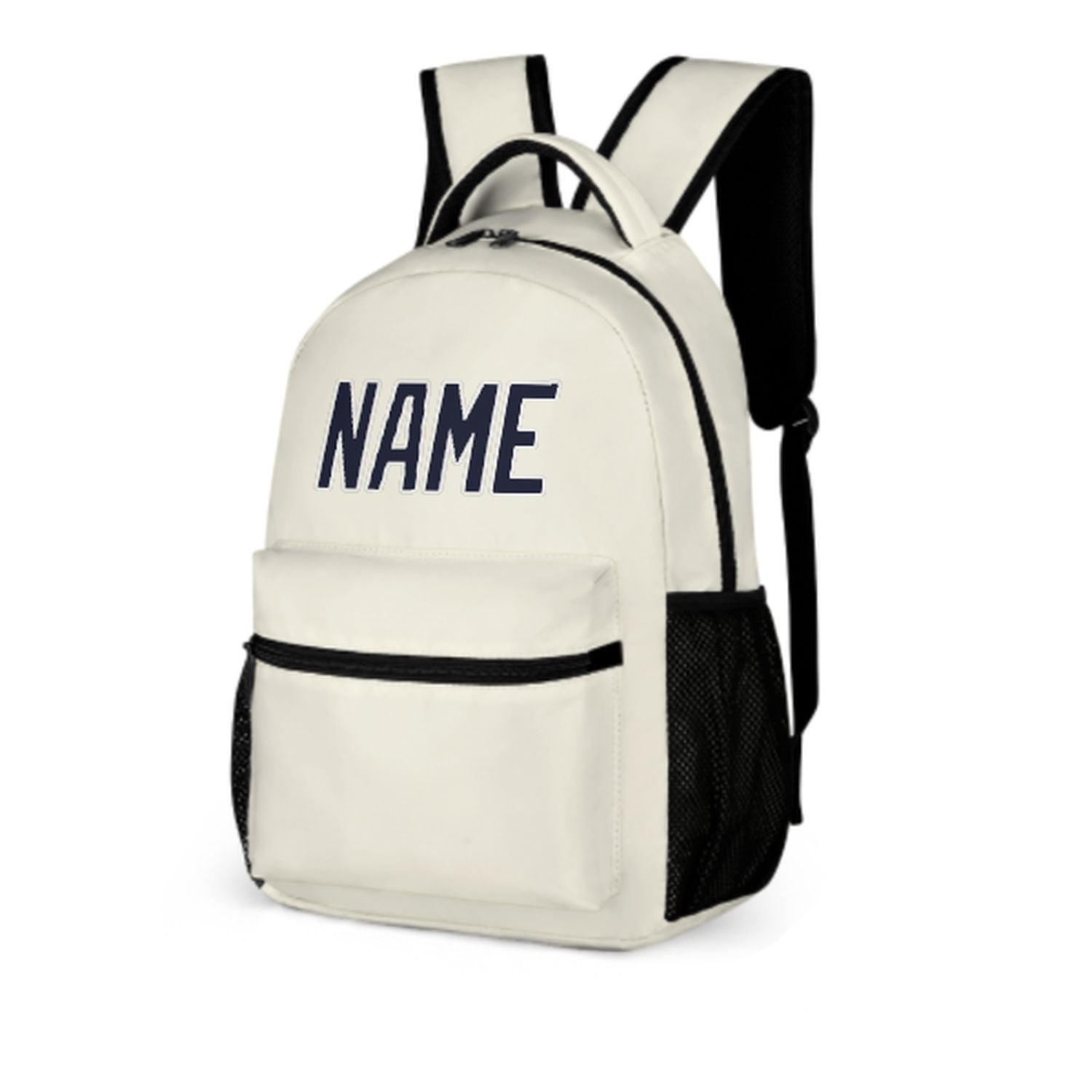 Maßgeschneidertes Beige Stahlblau Kinderrucksack