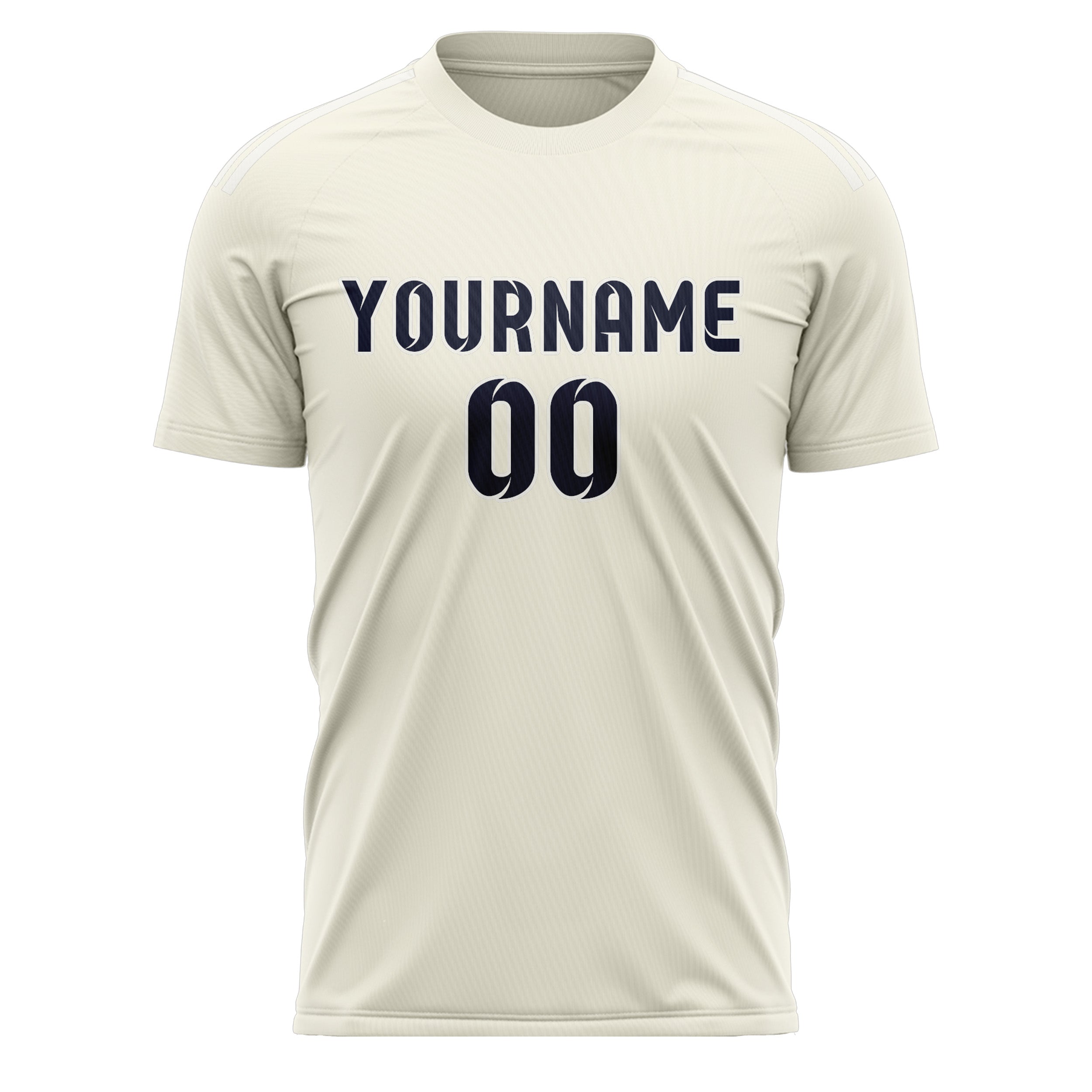 Benutzerdefiniertes Professionelles Beige Stahlblau Fußballtrikot