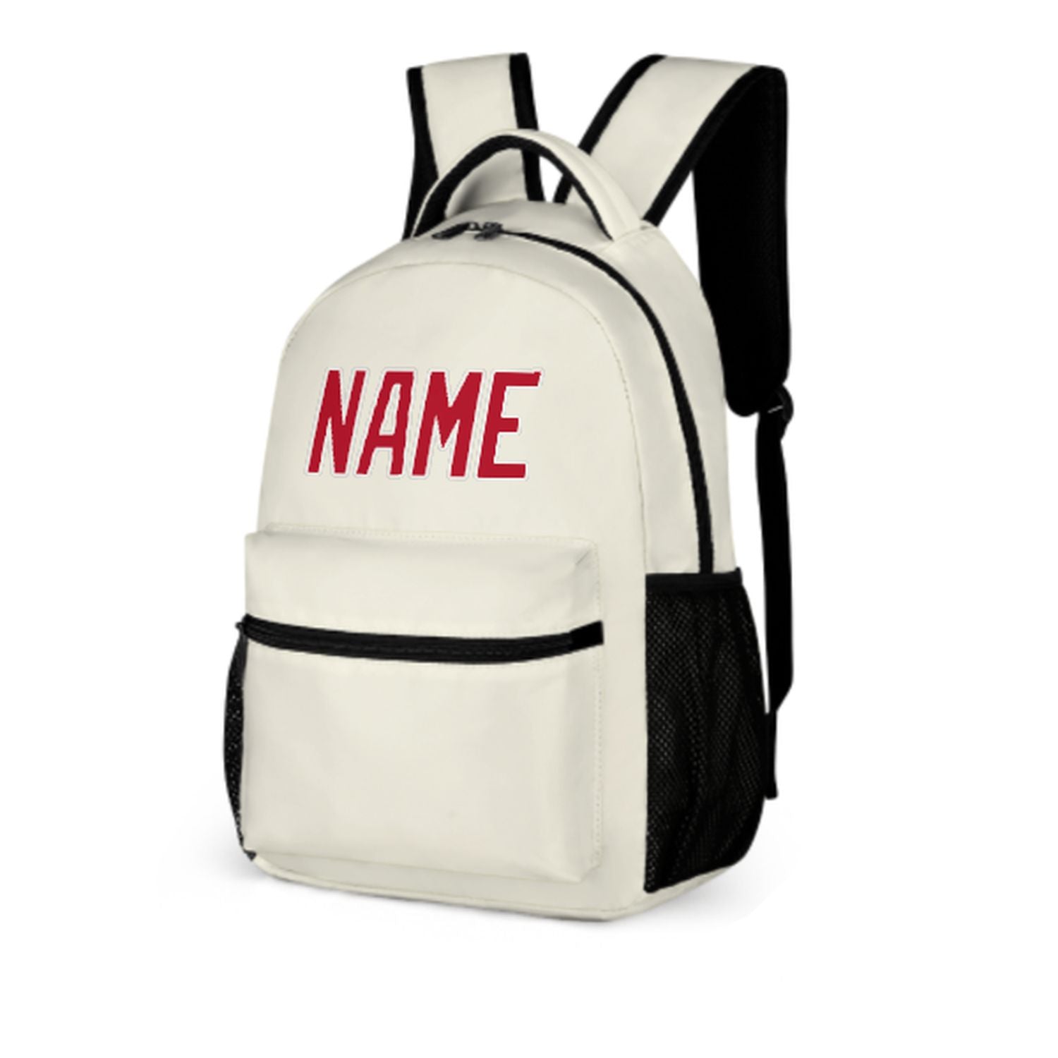 Maßgeschneidertes Beige Rot Kinderrucksack