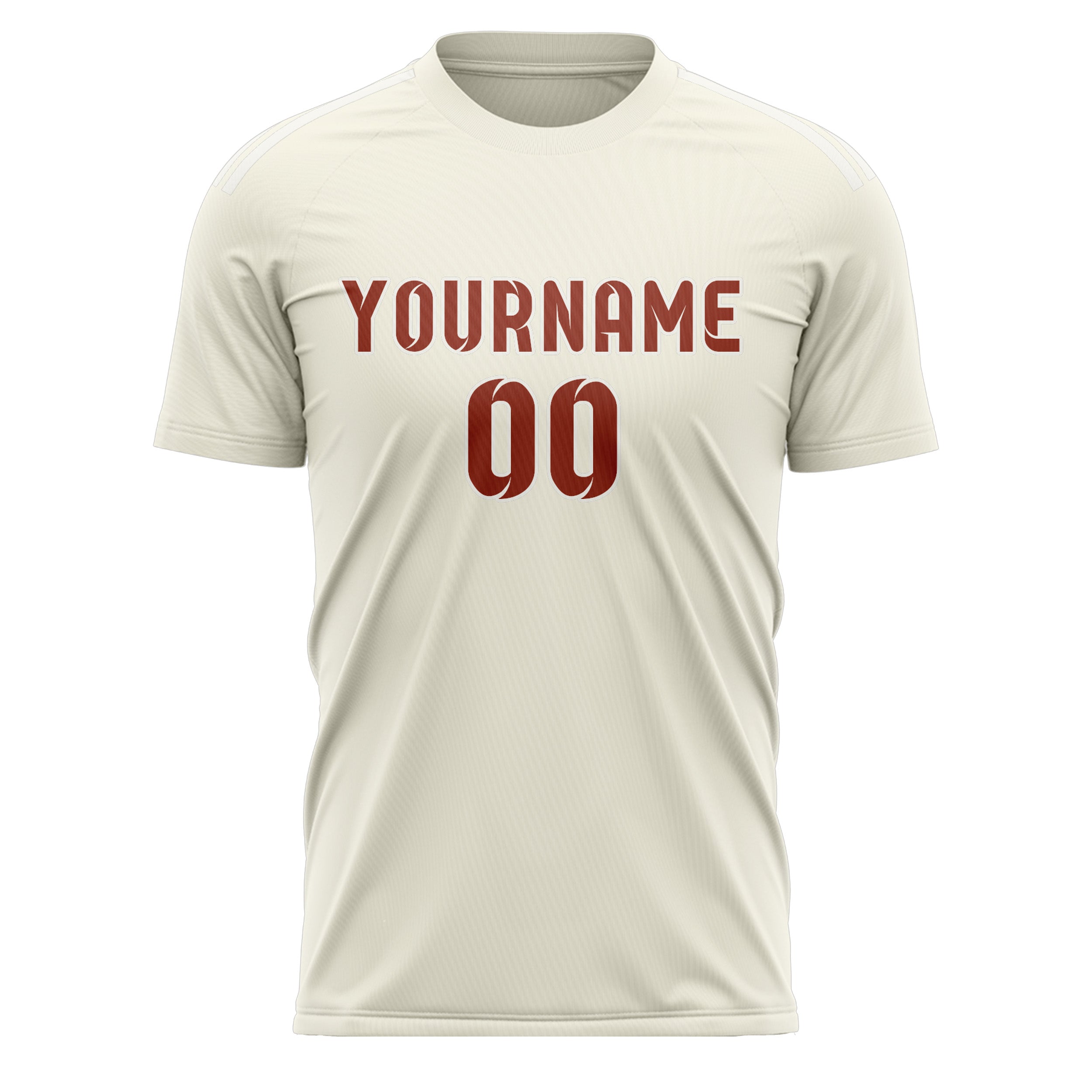 Benutzerdefiniertes Professionelles Beige Korallenrot Fußballtrikot