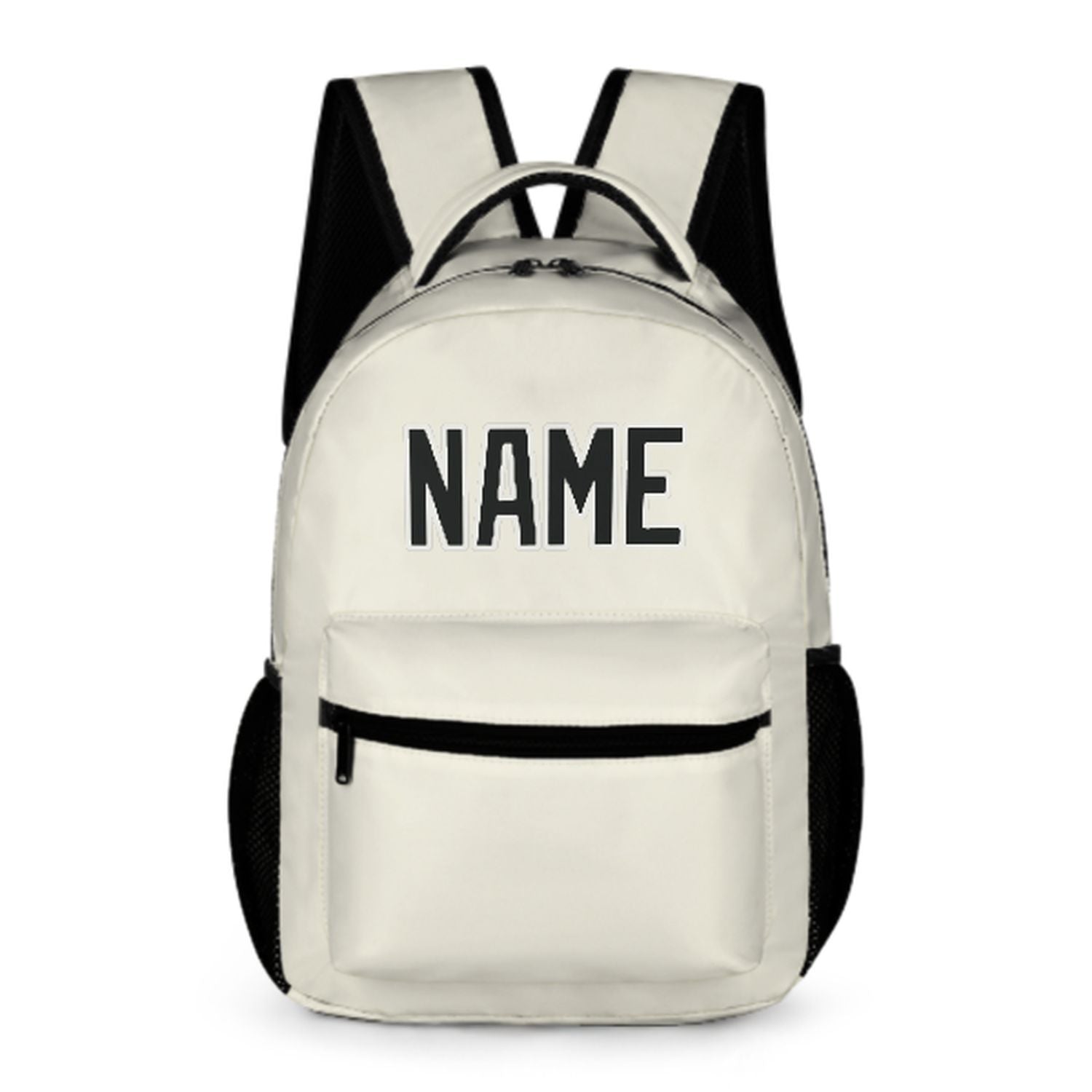 Maßgeschneidertes Beige Schwarz Kinderrucksack