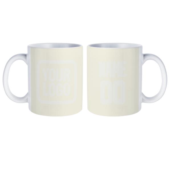 Maßgeschneidertes Beige Weiß Becher