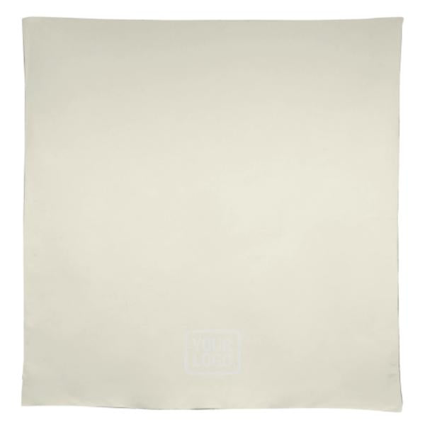 Tovaglia quadrata beige bianca personalizzata