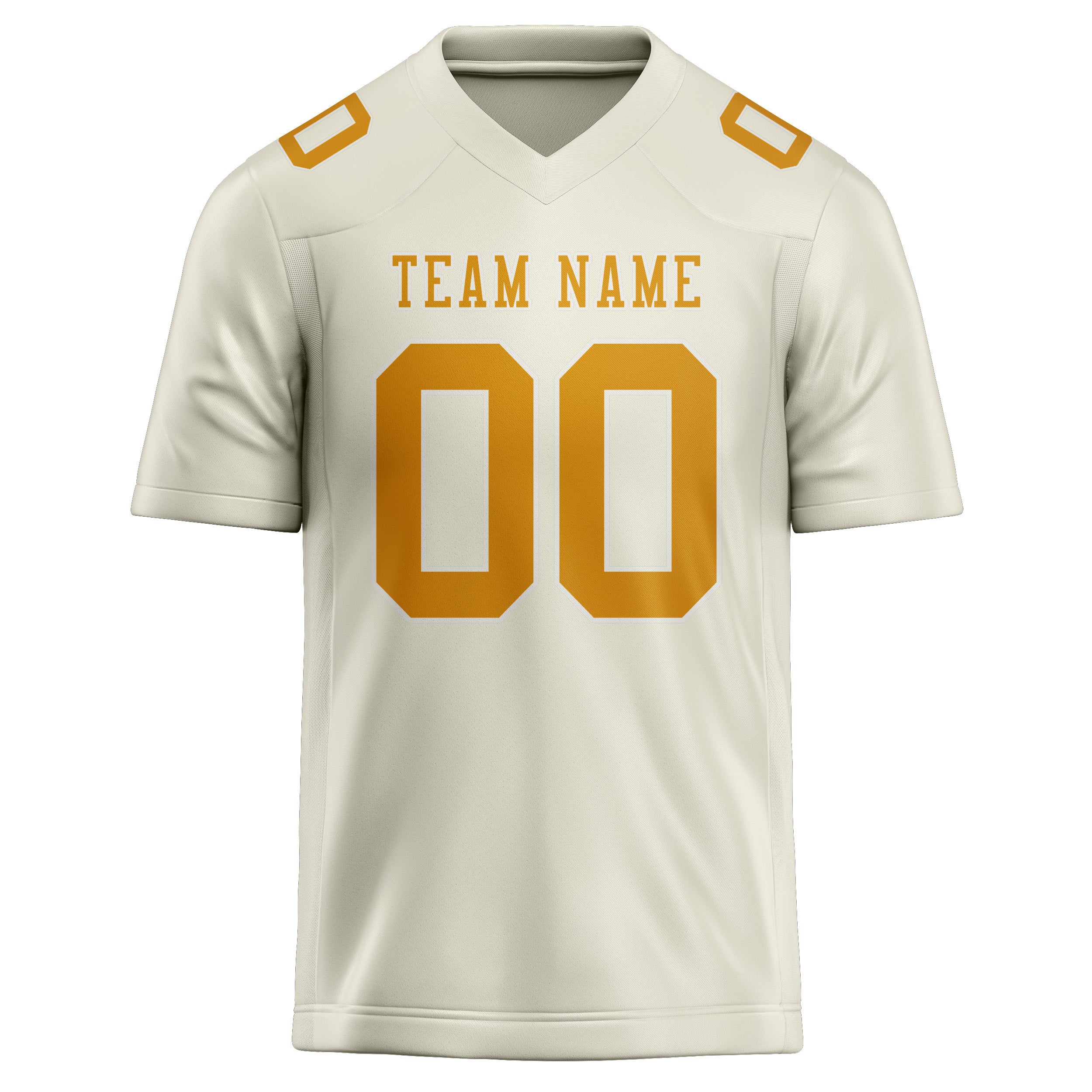 Maillot de rugby professionnel personnalisé beige jaune