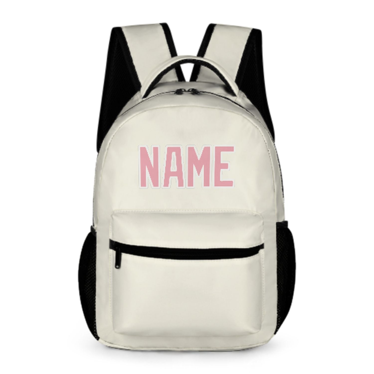 Maßgeschneidertes Beige Rosa Kinderrucksack