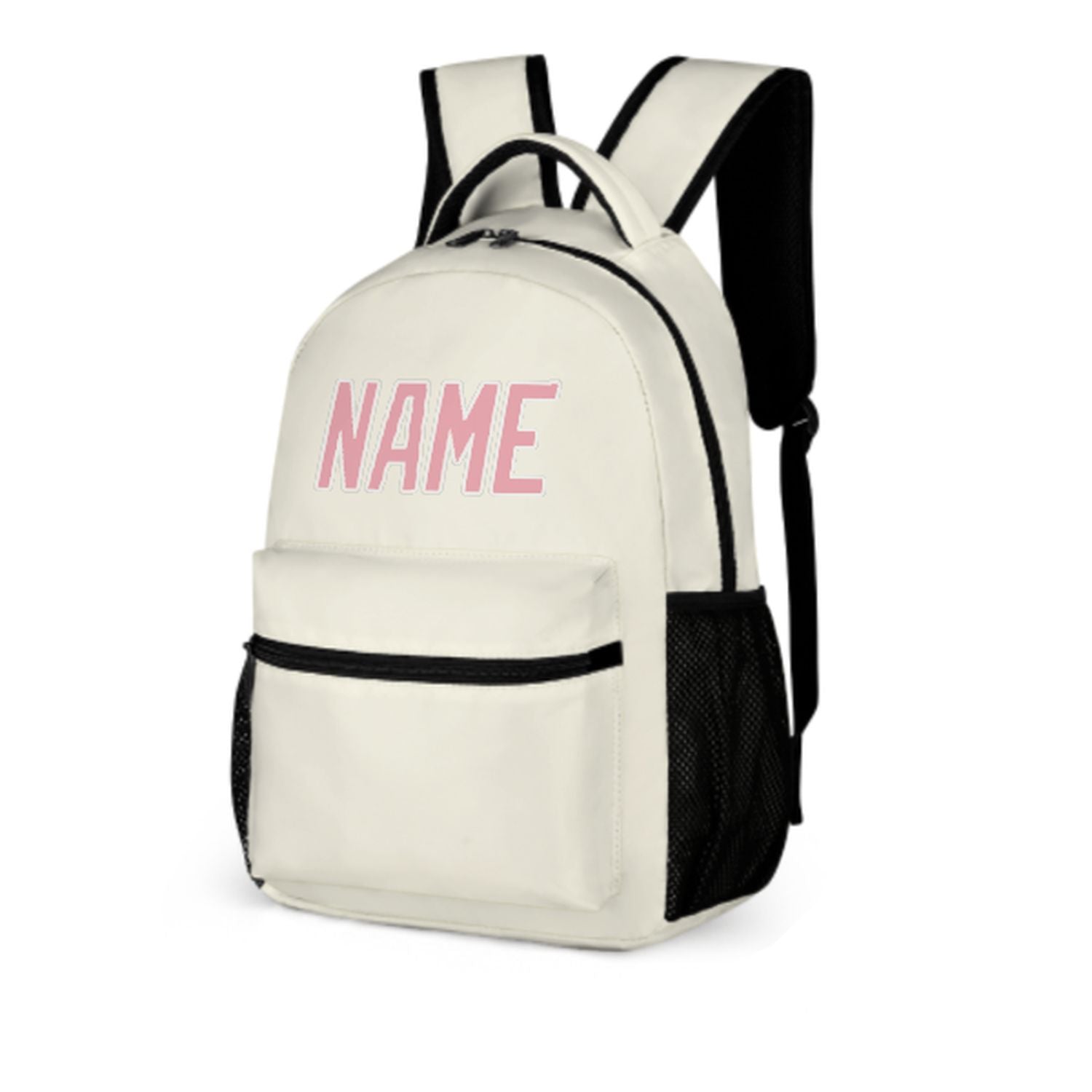 Maßgeschneidertes Beige Rosa Kinderrucksack