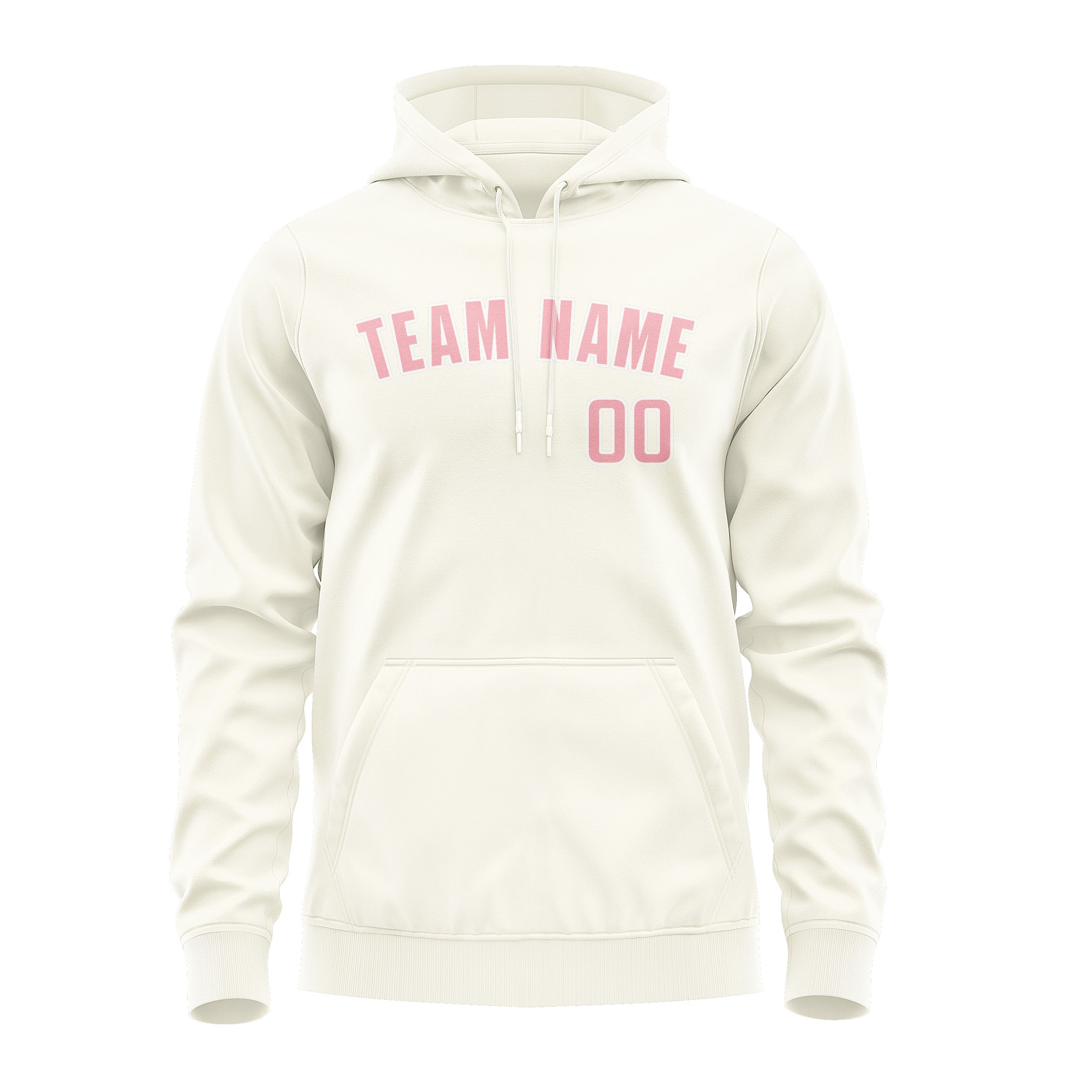 Maßgeschneidertes Beige Rosa Hoodie