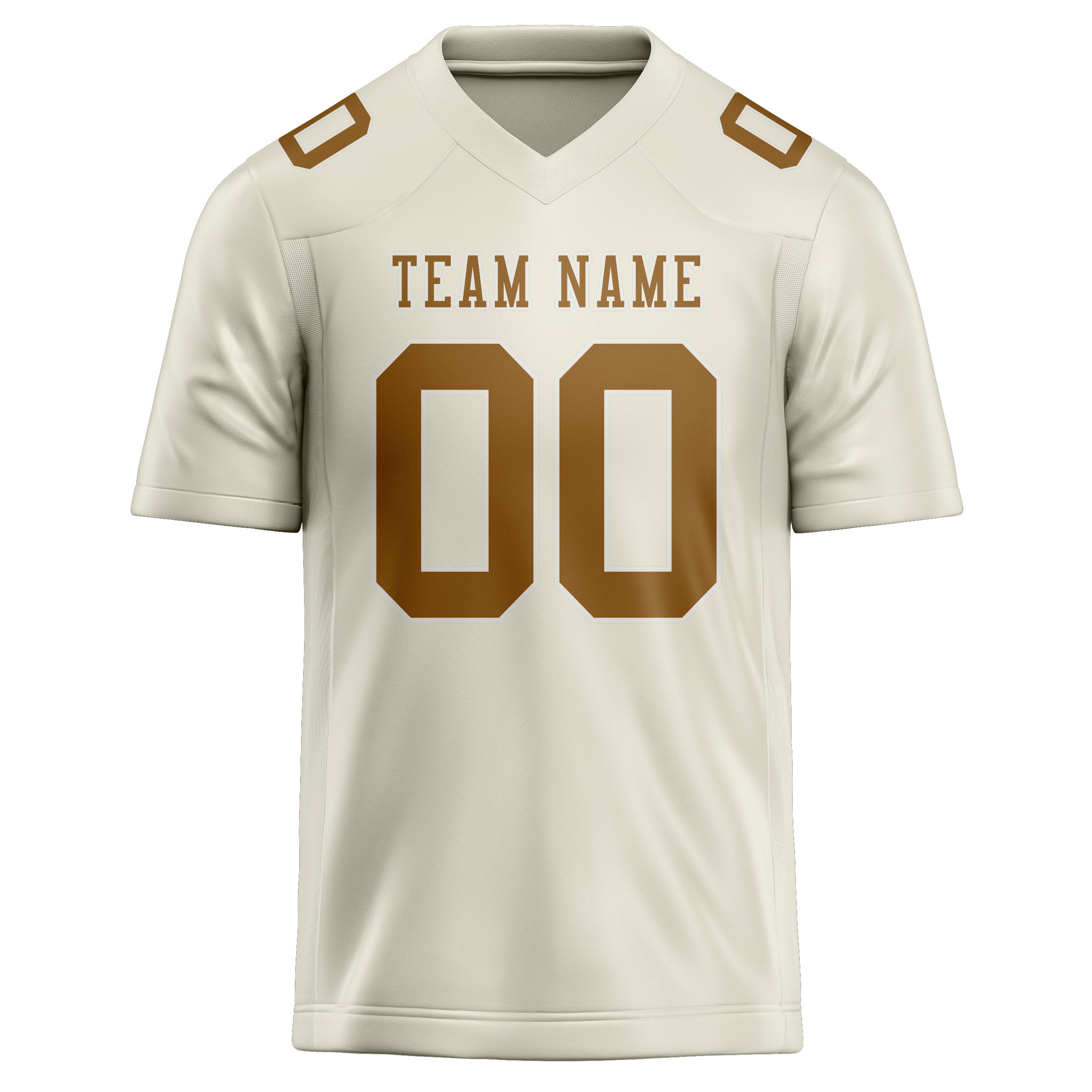 Maillot de rugby professionnel beige kaki sur mesure