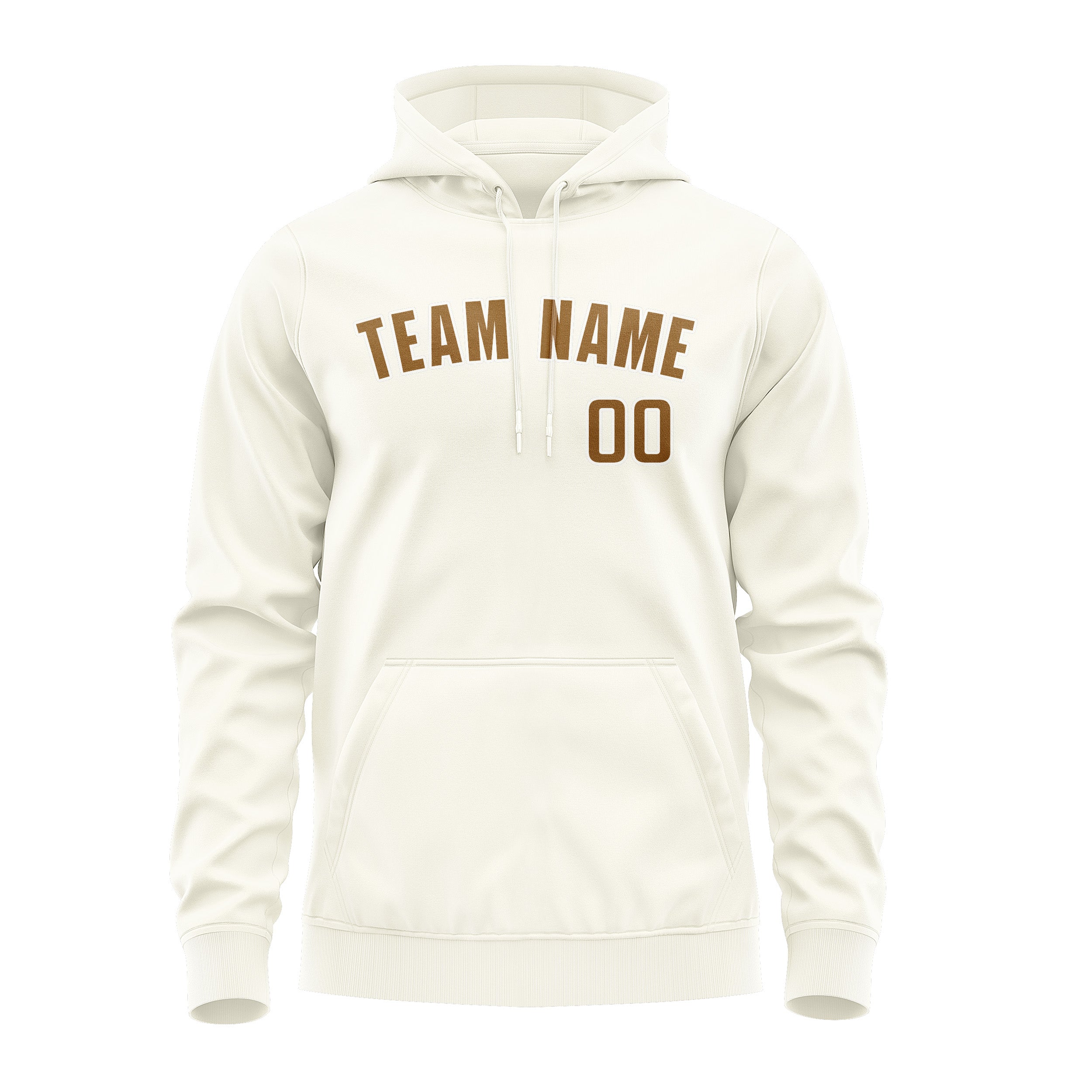 Maßgeschneidertes Beige Khaki Hoodie
