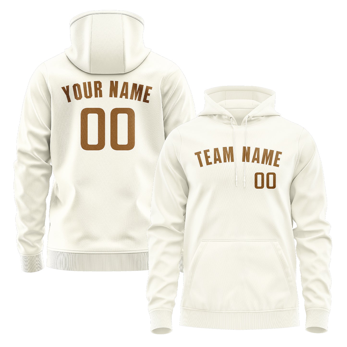 Maßgeschneidertes Beige Khaki Hoodie