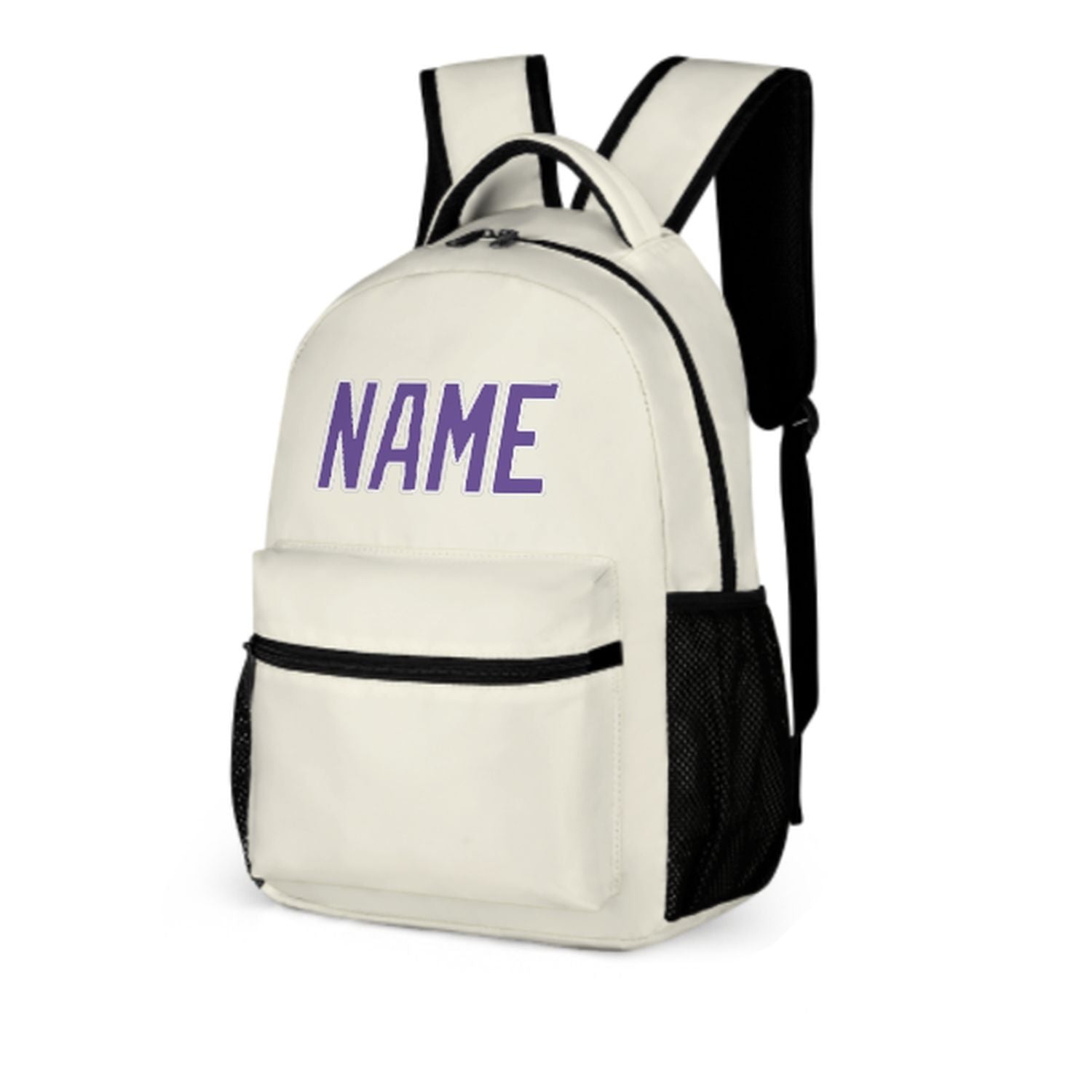 Maßgeschneidertes Beige Lavendel Kinderrucksack
