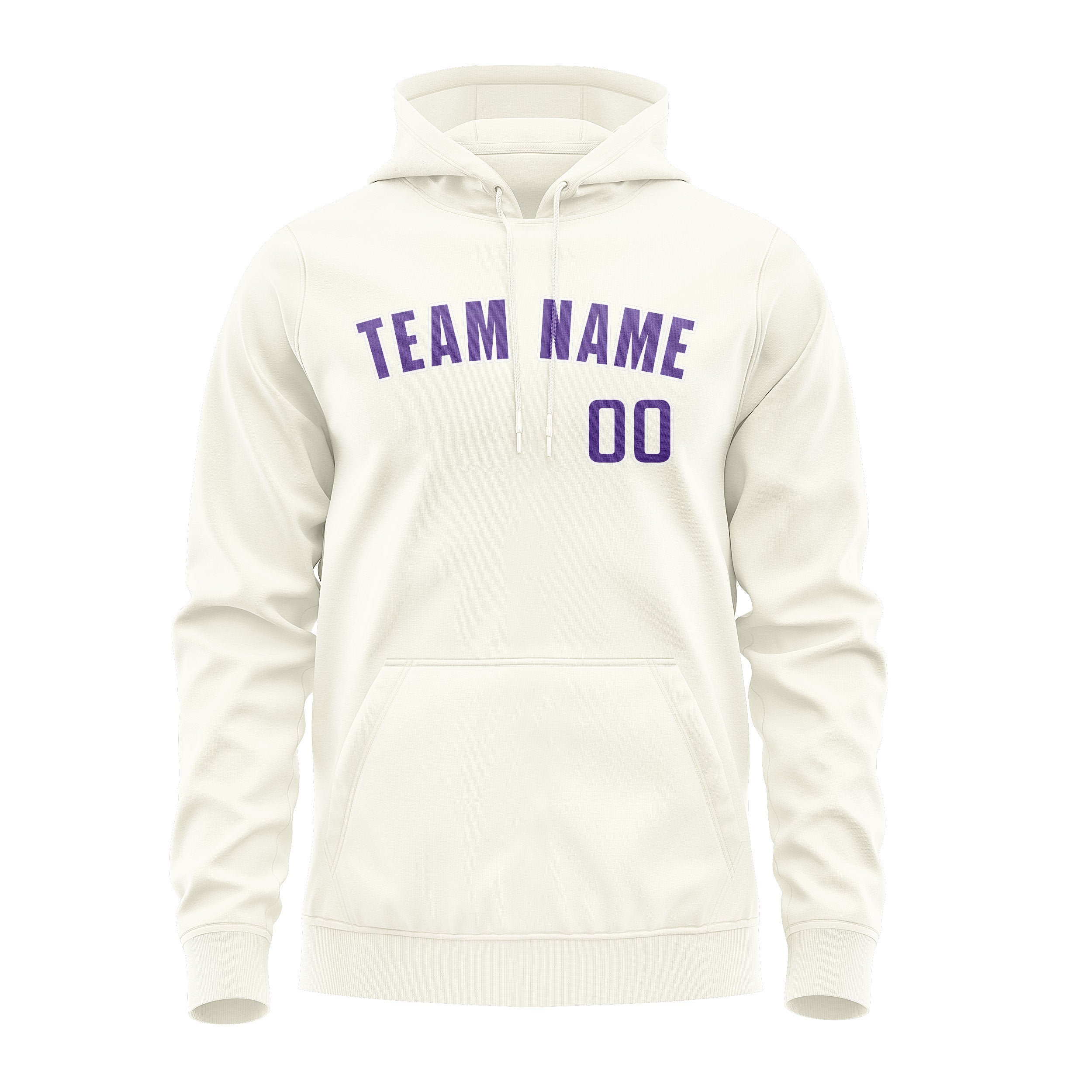 Maßgeschneidertes Beige Lavendel Hoodie