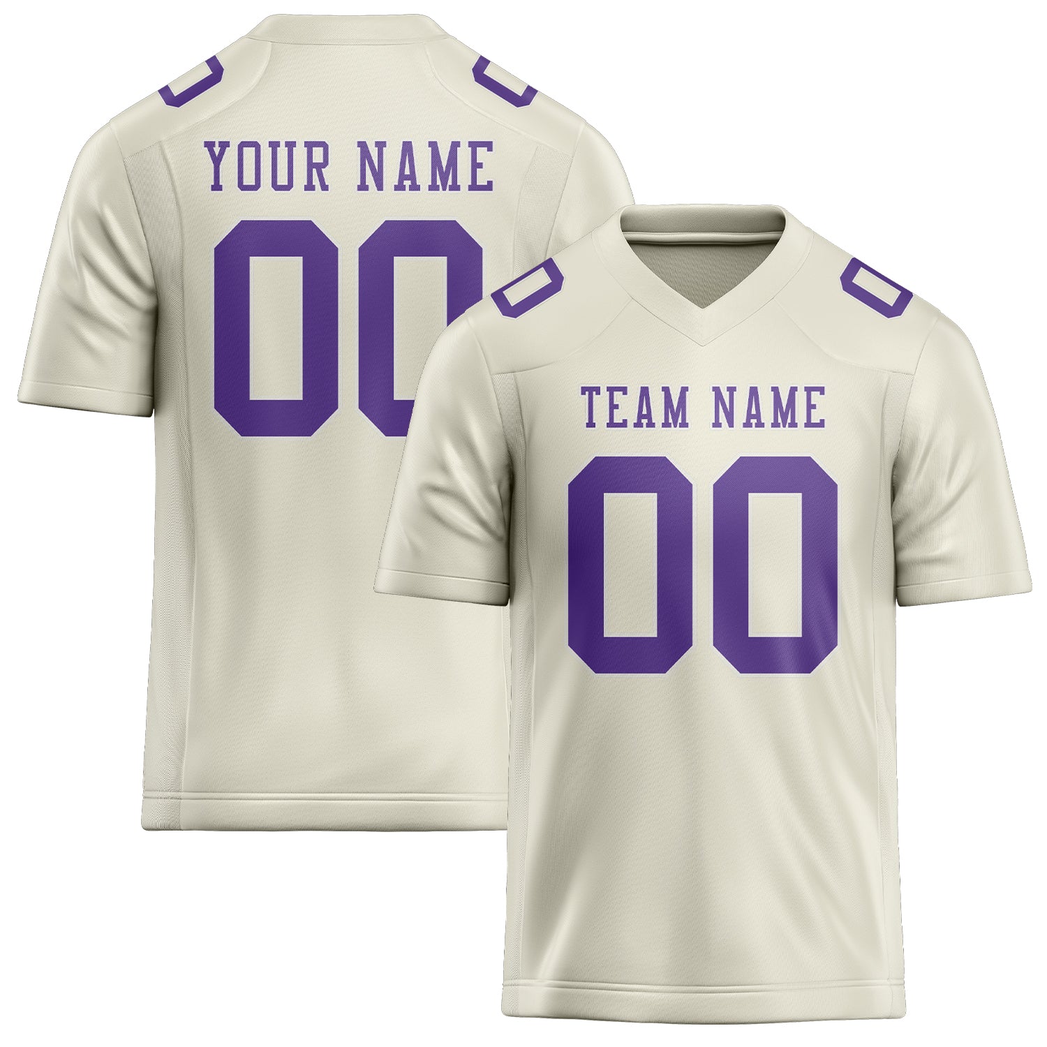 Maillot de rugby professionnel beige lavande sur mesure