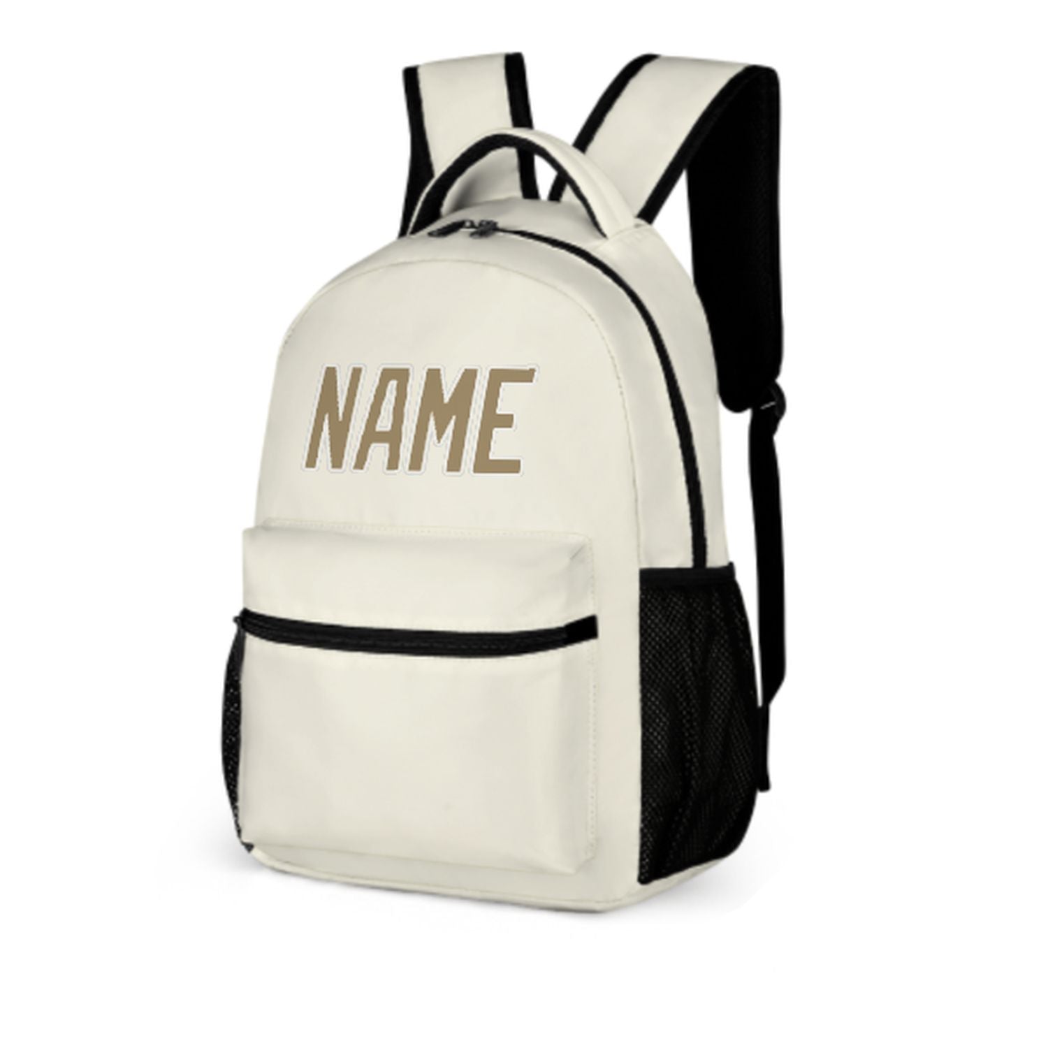 Maßgeschneidertes Beige Hellkhaki Kinderrucksack