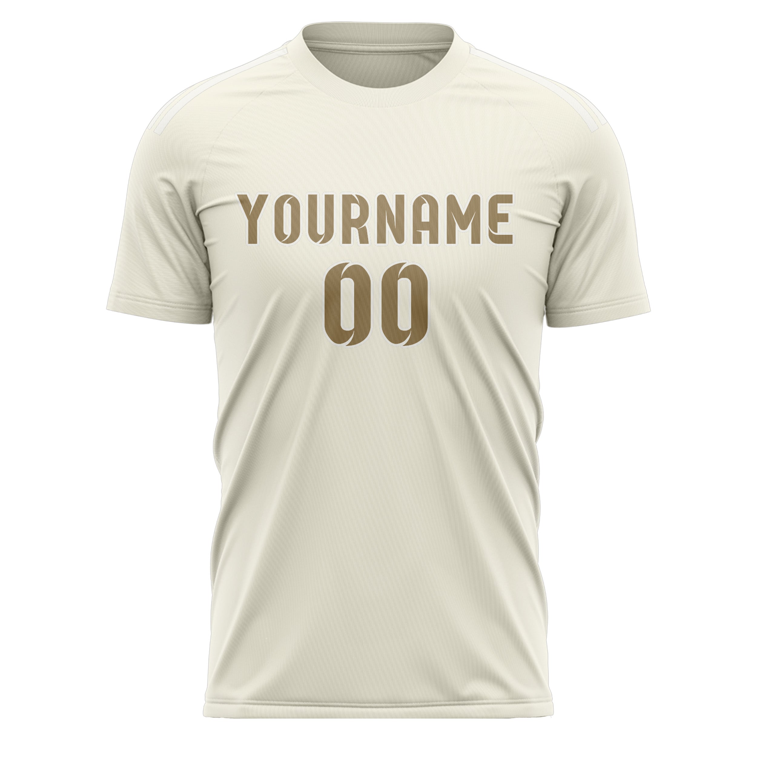Benutzerdefiniertes Professionelles Beige Hellkhaki Fußballtrikot