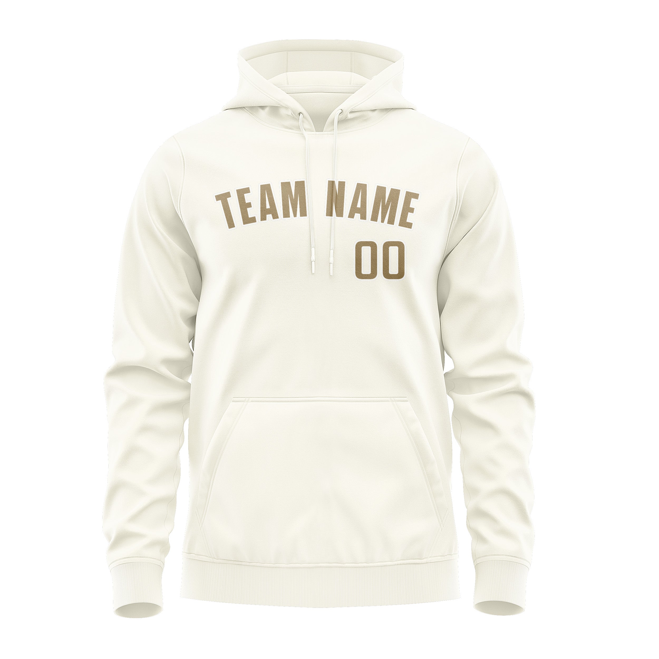 Maßgeschneidertes Beige Hellkhaki Hoodie