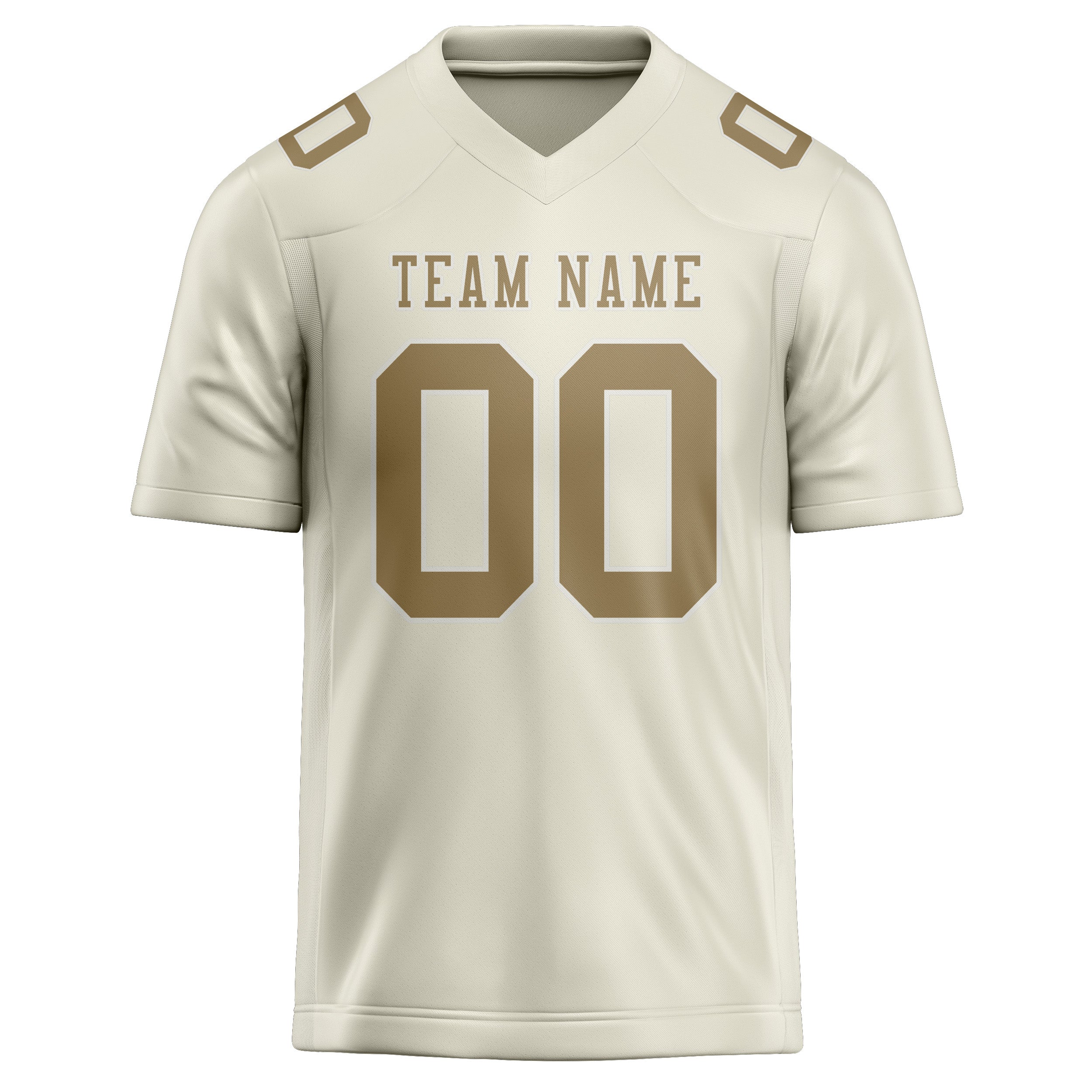 Maillot de rugby professionnel beige kaki clair sur mesure