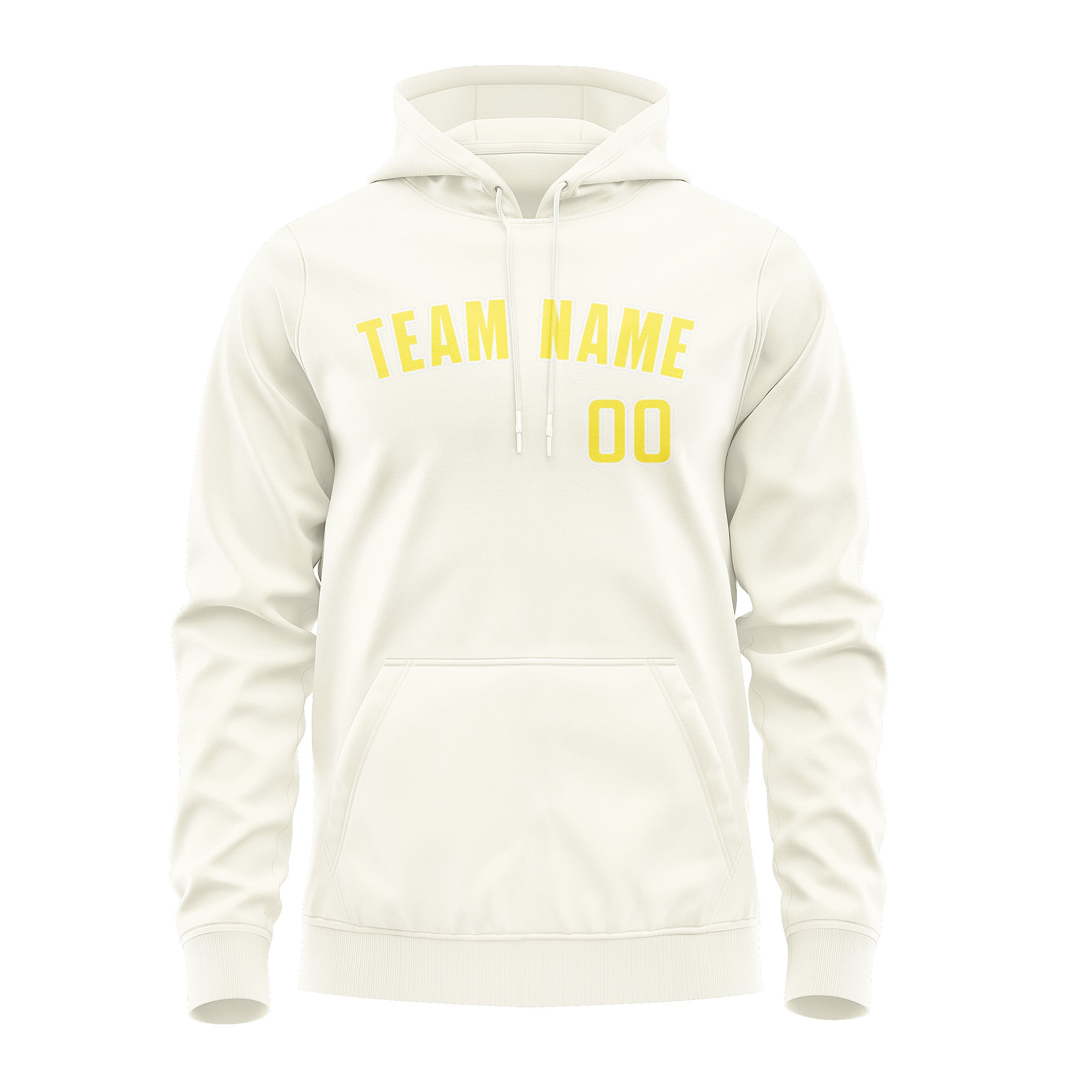 Maßgeschneidertes Beige Blassgelb Hoodie