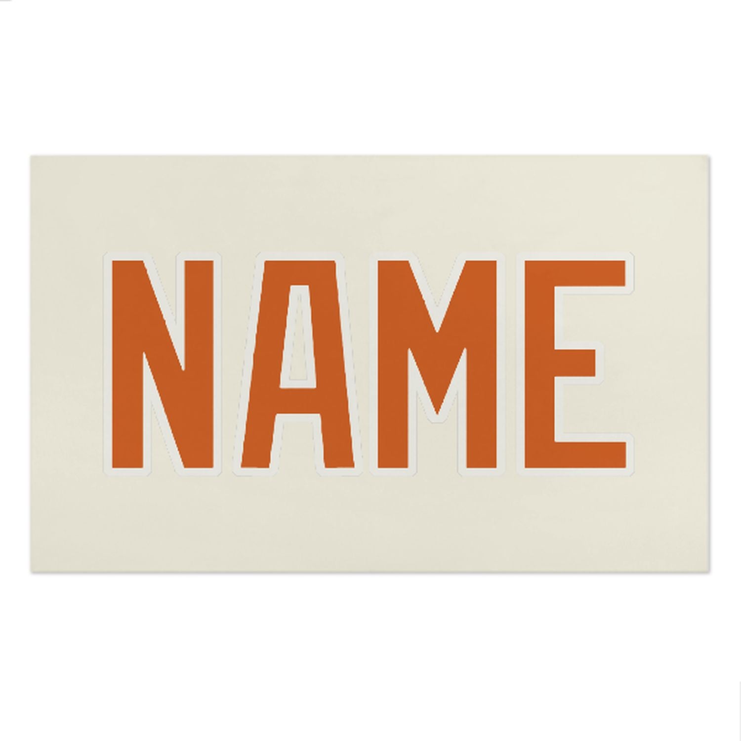 Maßgeschneidertes Beige Orange Strandtuch