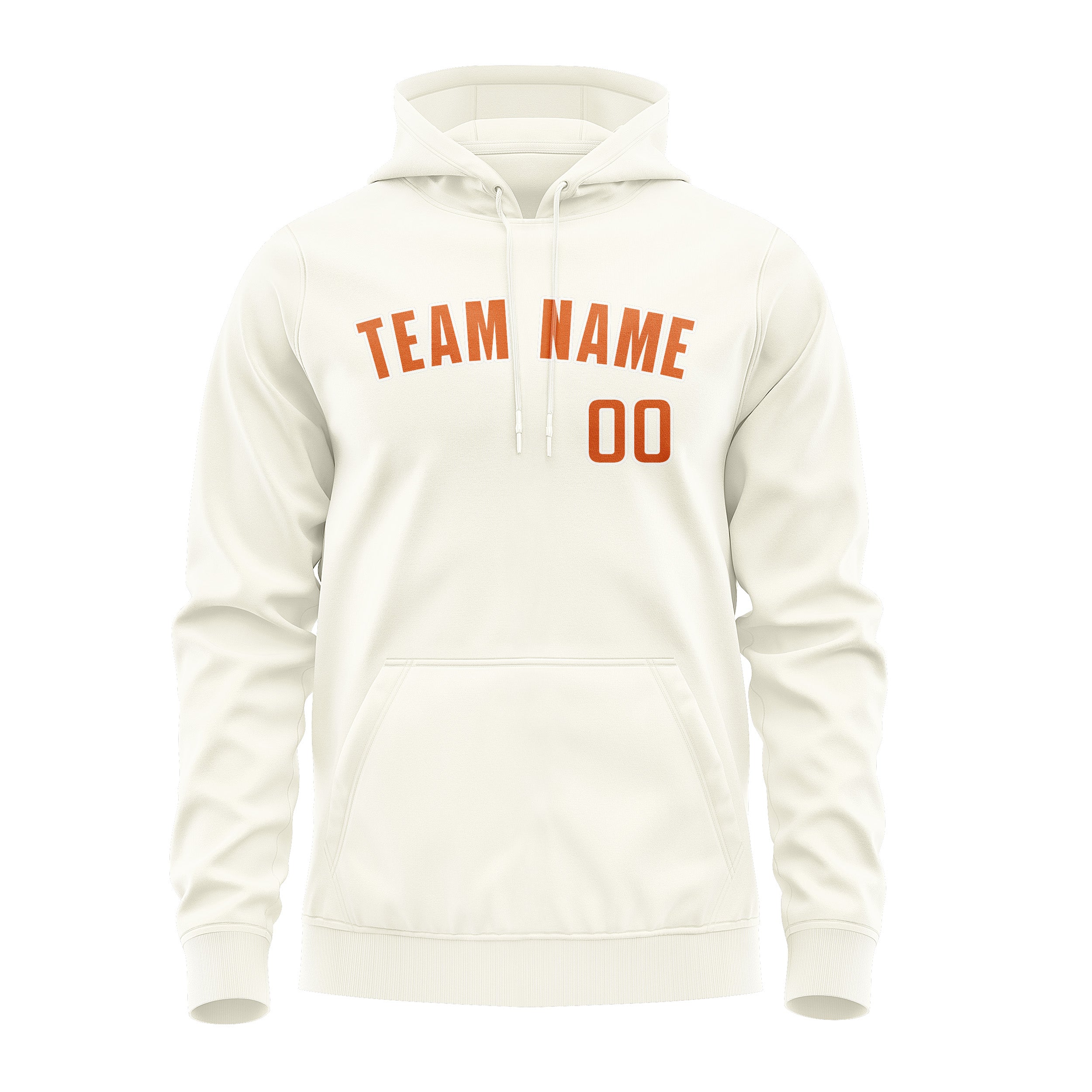 Maßgeschneidertes Beige Orange Hoodie