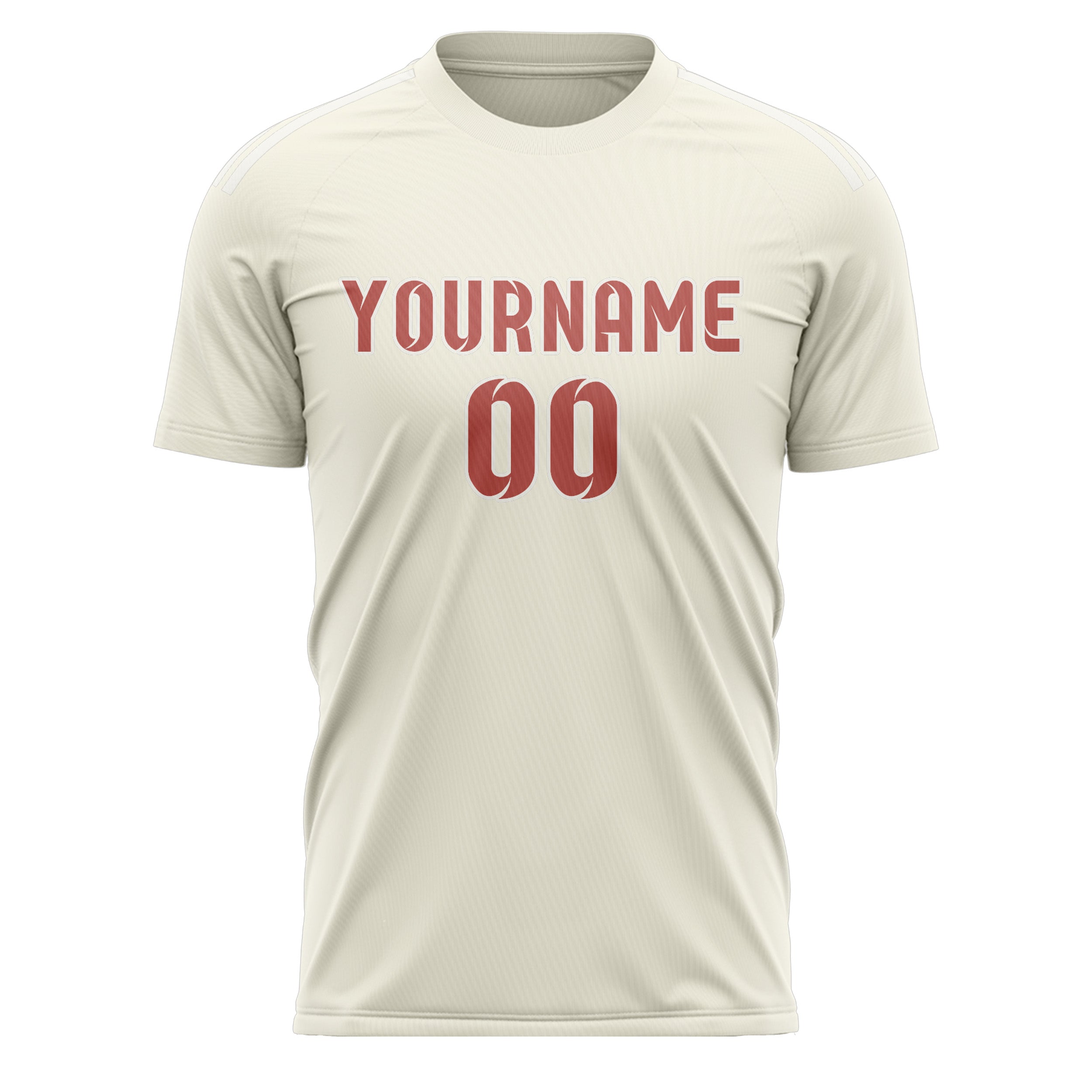Benutzerdefiniertes Professionelles Beige Kupferrose Fußballtrikot