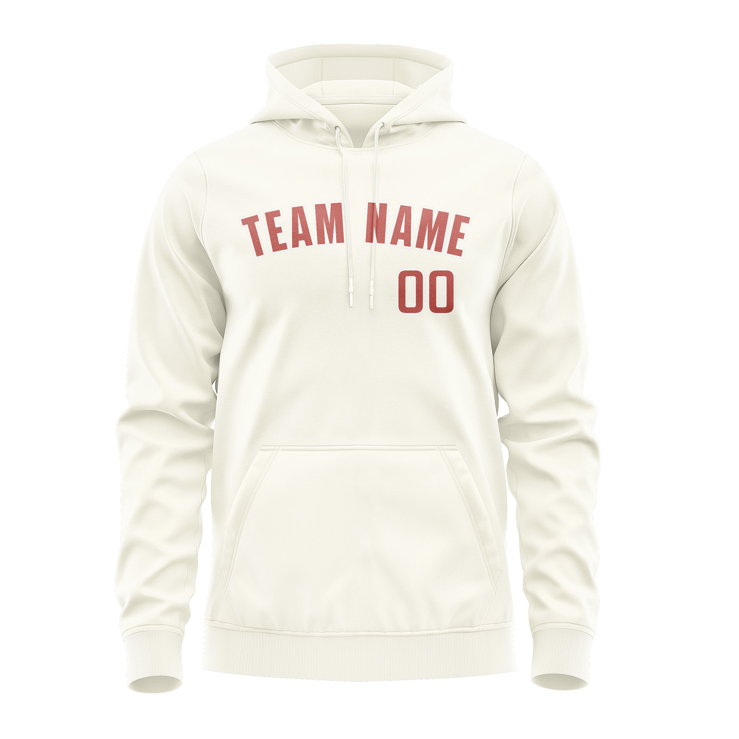 Maßgeschneidertes Beige Kupferrose Hoodie